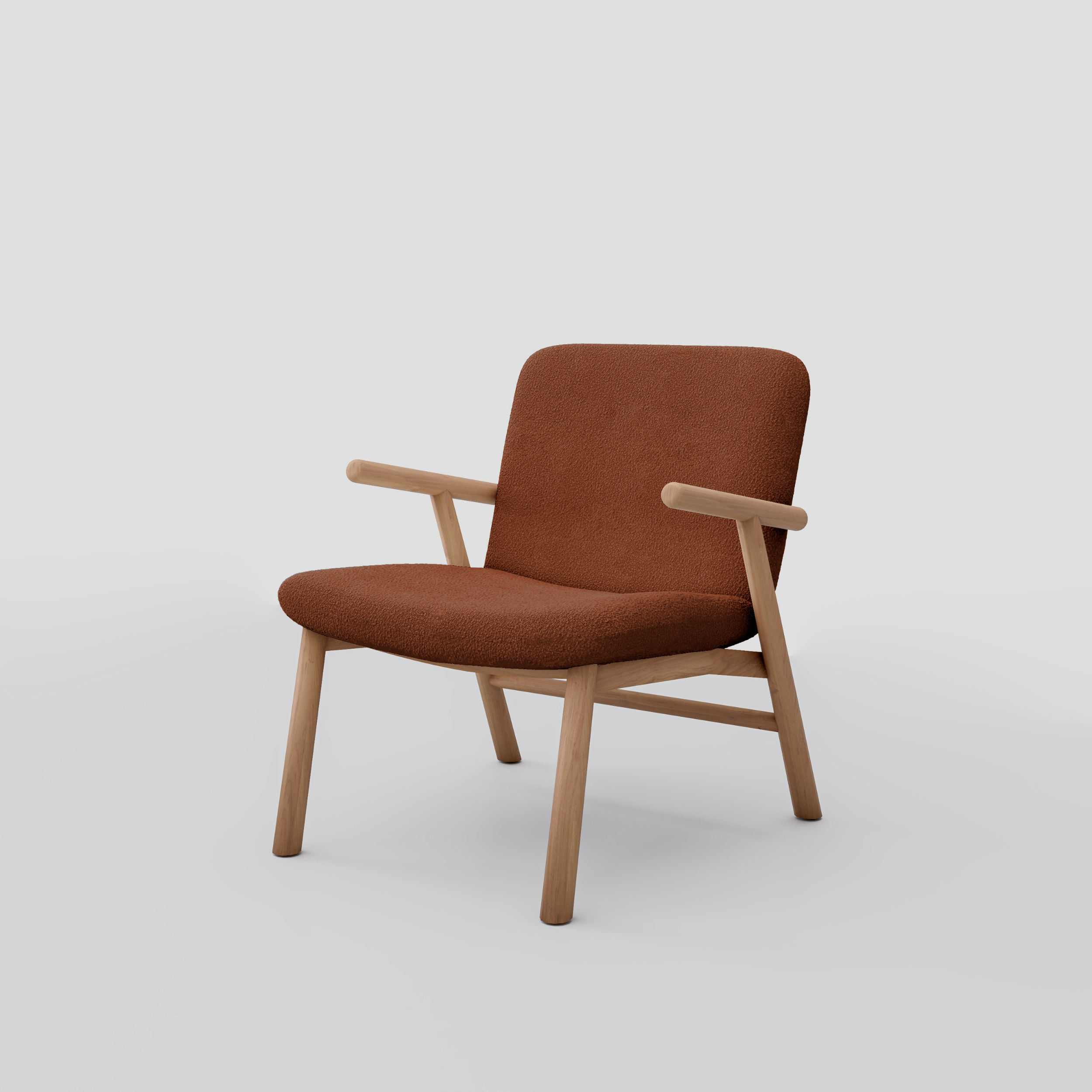 Lugo Armchair in beech frame, featuring scandinavian armchair styling, perfect for bedrooms.