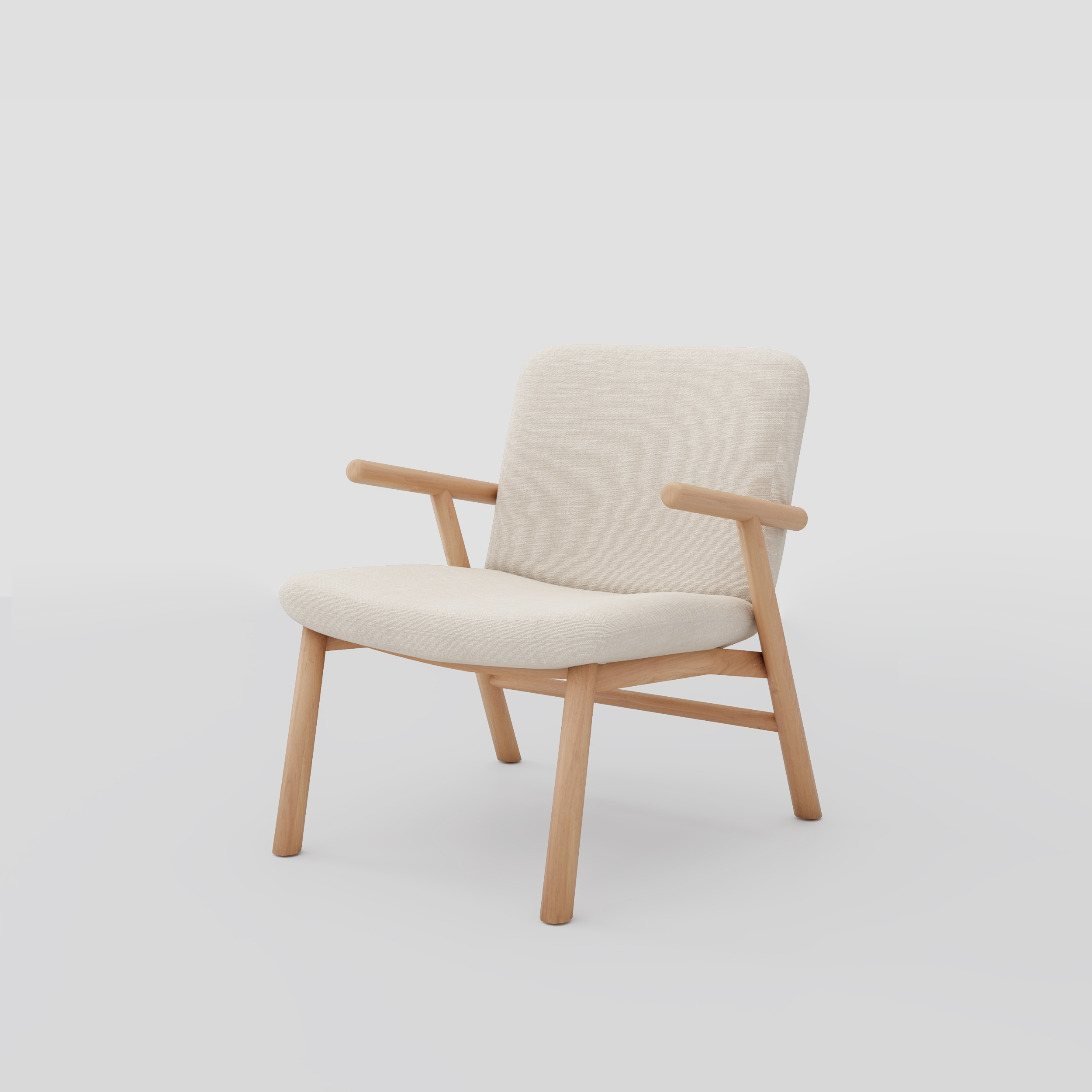 Lugo Armchair in beech frame, featuring scandinavian armchair styling, perfect for bedrooms.