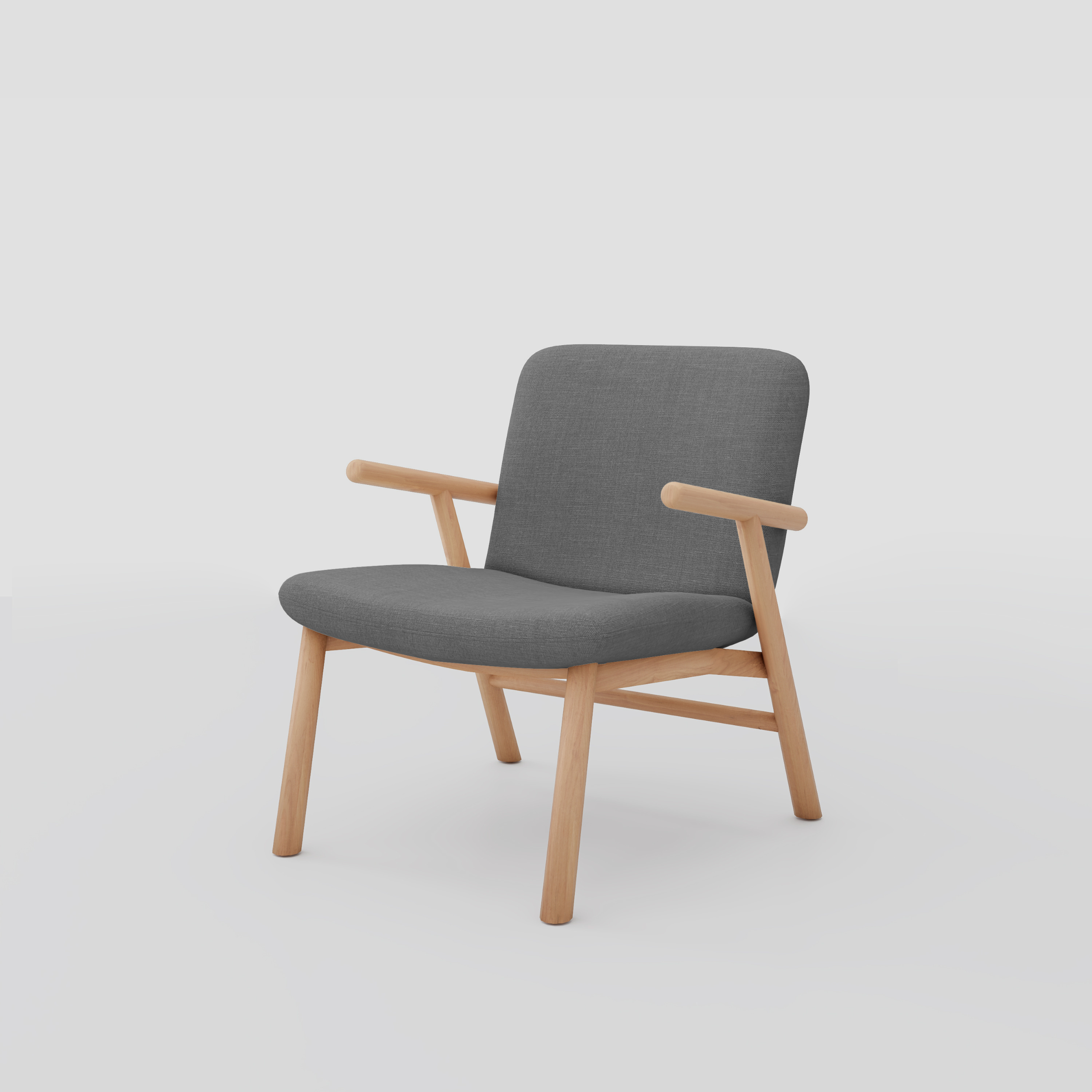 Lugo Armchair in beech frame, featuring scandinavian armchair styling, perfect for bedrooms.