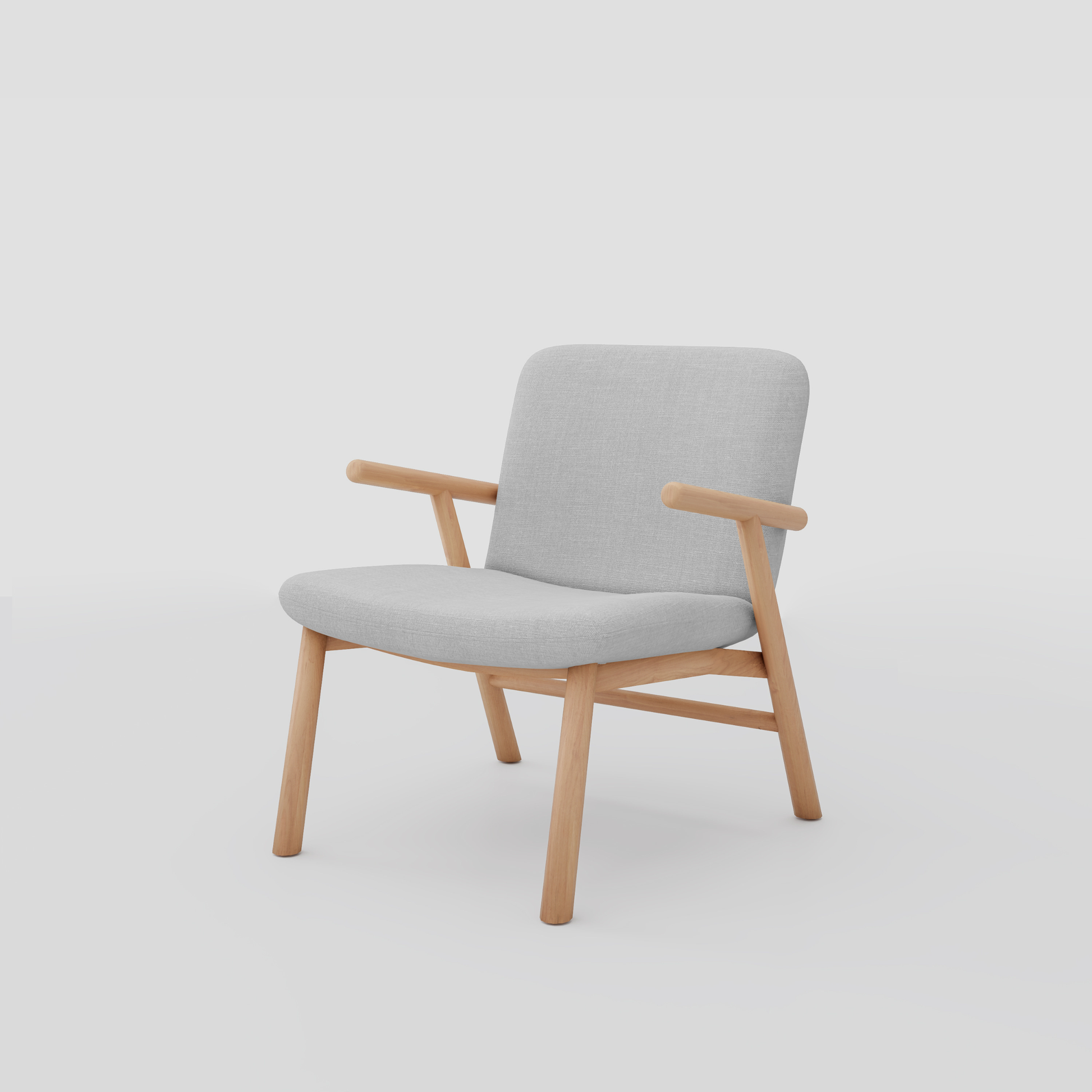 Lugo Armchair in beech frame, featuring scandinavian armchair styling, perfect for bedrooms.