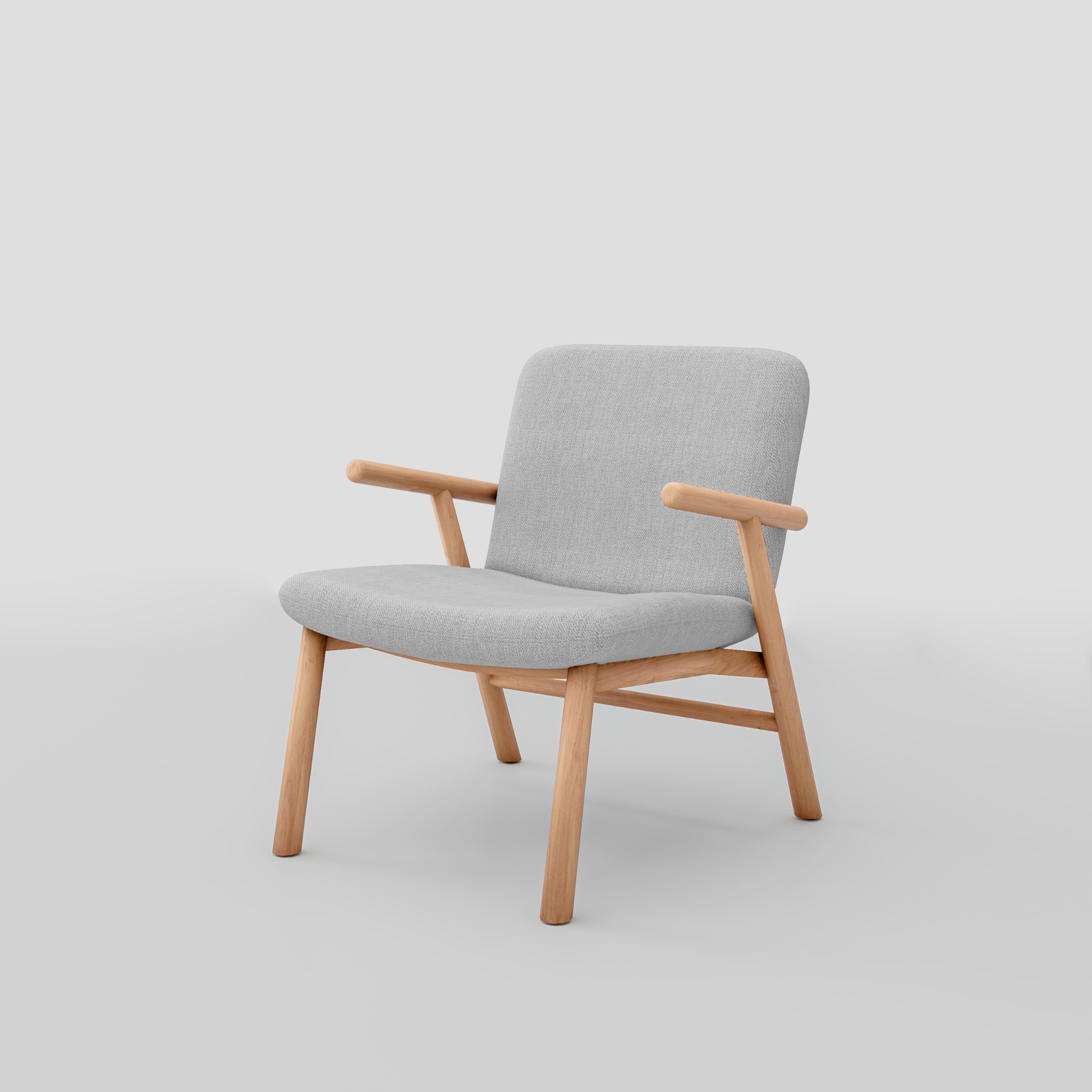 Lugo Armchair in beech frame, featuring scandinavian armchair styling, perfect for bedrooms.