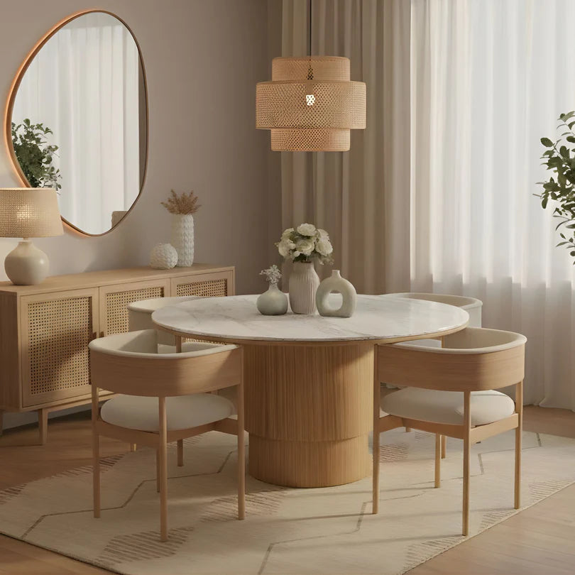 Marbella Dining Table & 4 Valerie Dining Set