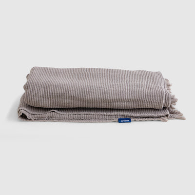 Fringe Honeycomb Throw Blanket