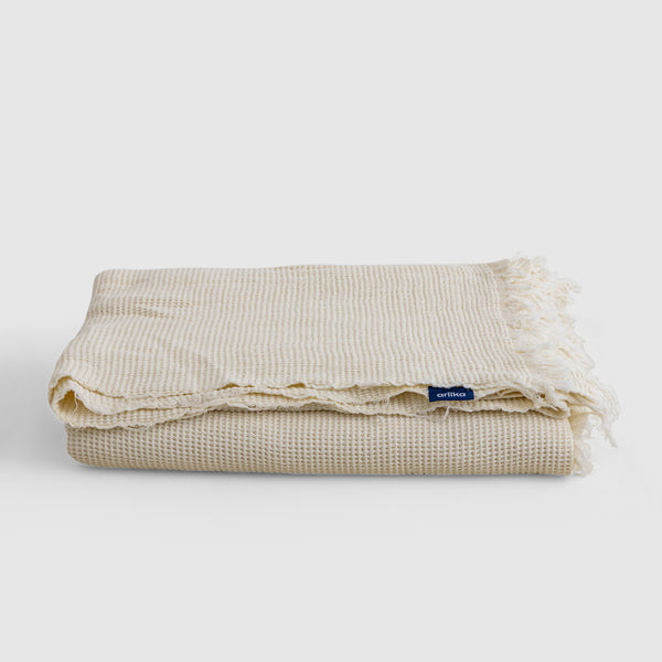 Fringe Honeycomb Throw Blanket