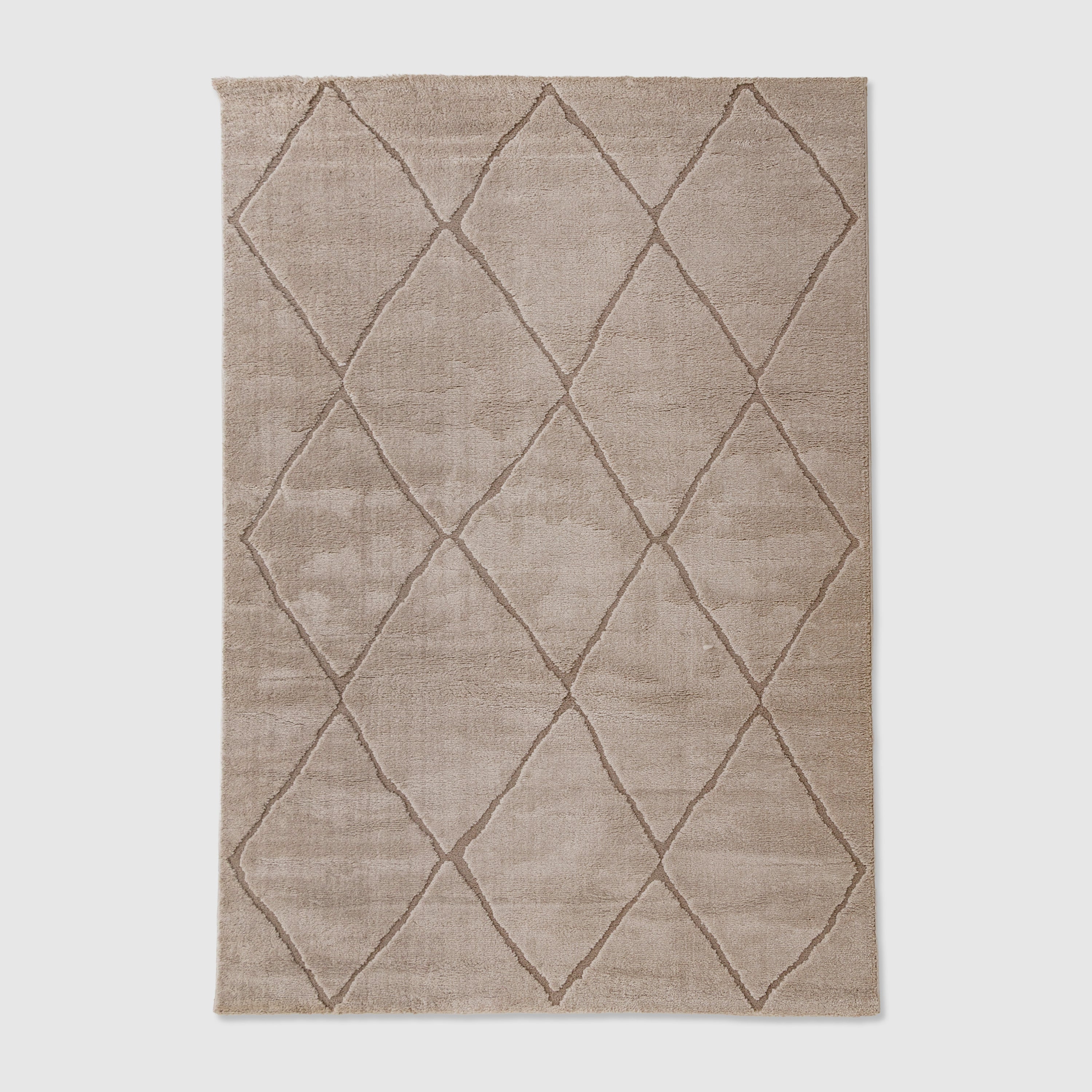 Grid Rug Wool Refined Check Pattern Floor Area Carpet – ariika