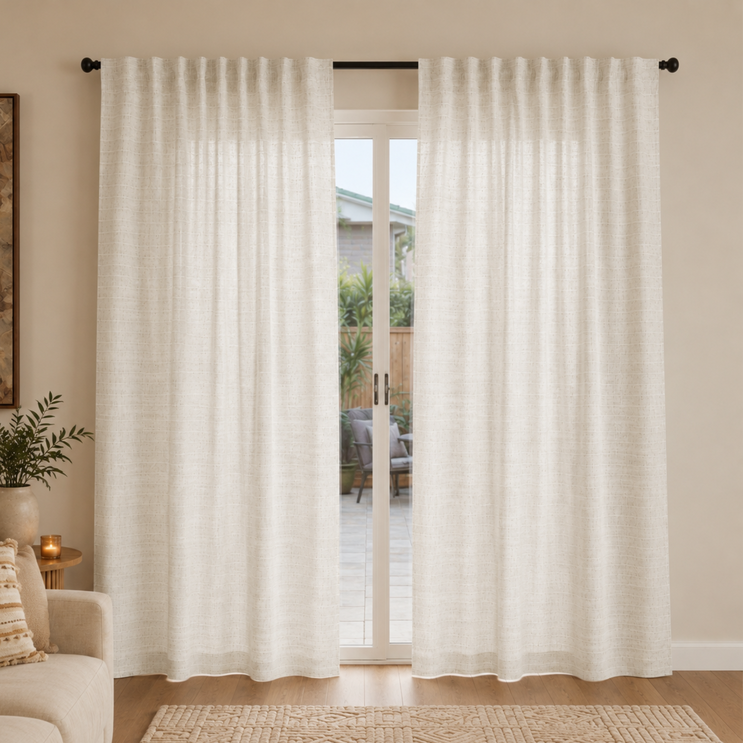 Linen Curtains (2-Piece)