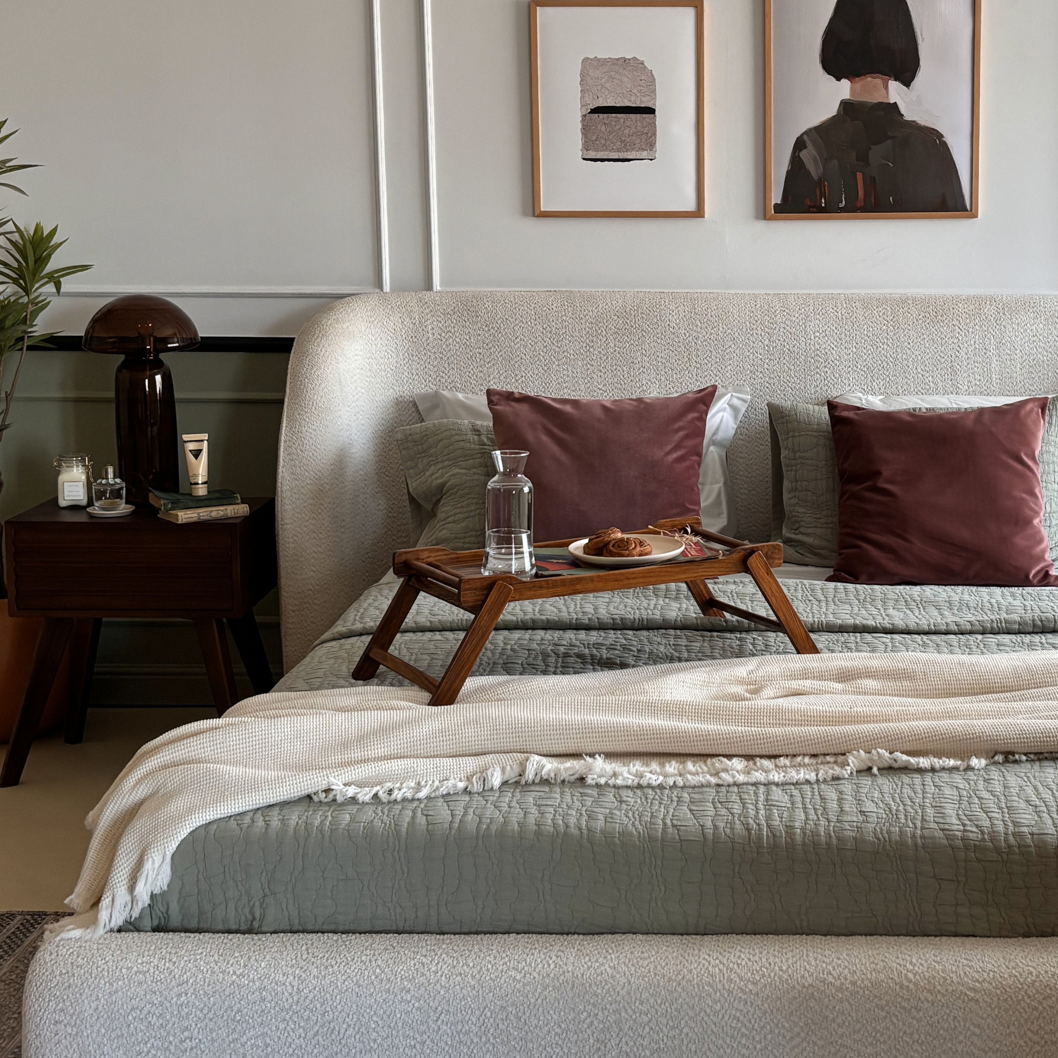 Fringe Honeycomb Bedspread