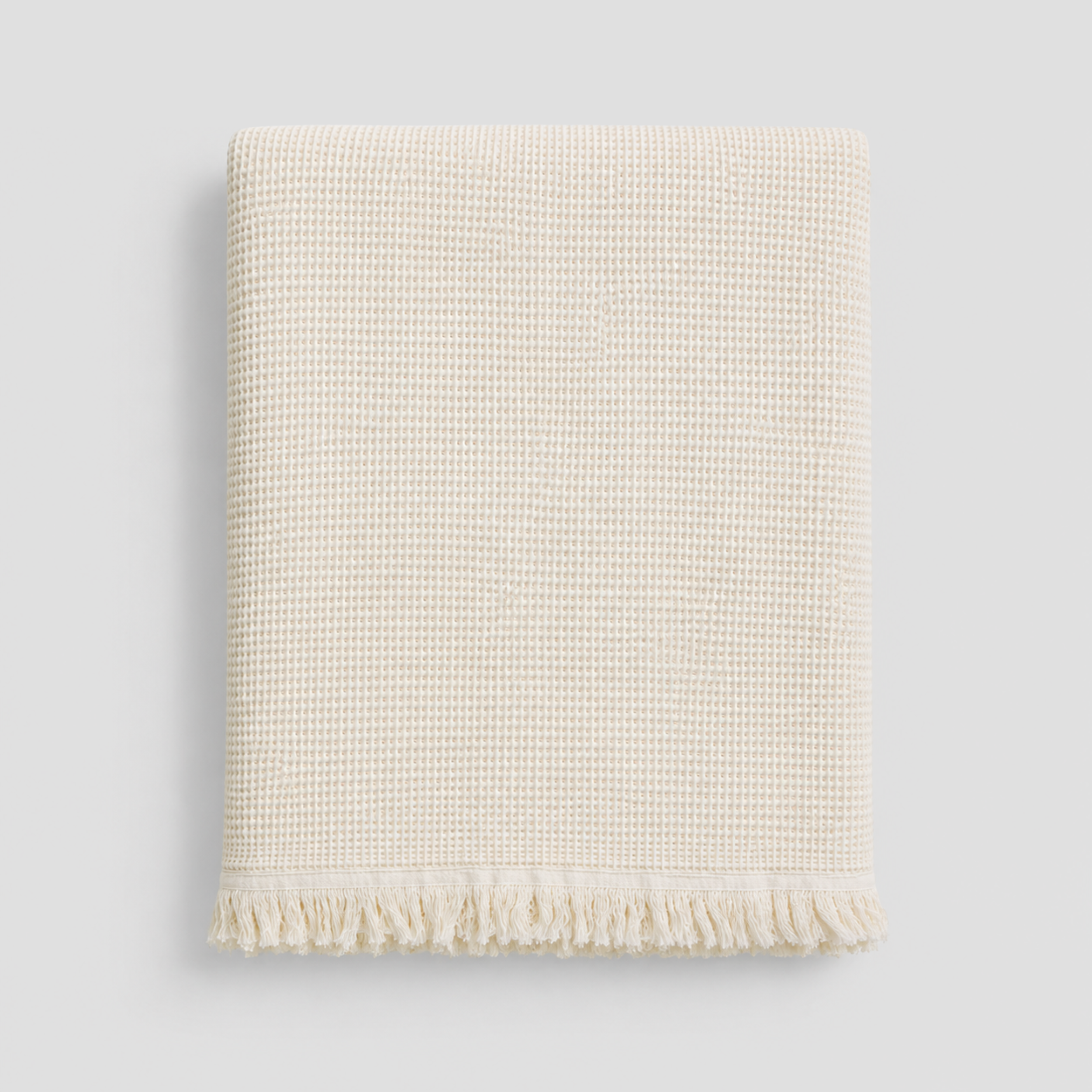 Fringe Honeycomb Throw Blanket