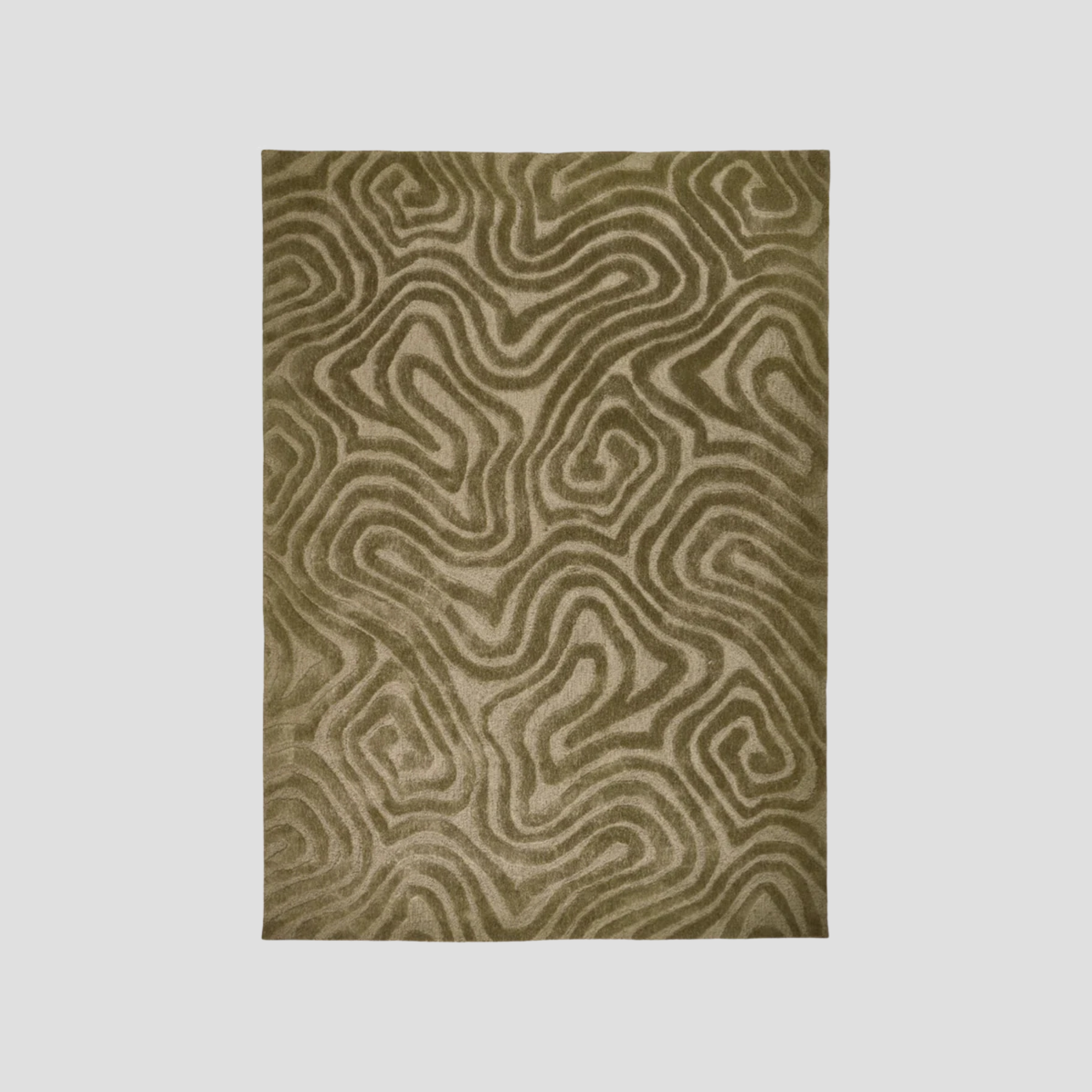 Olive Dunes Handtufted Rug