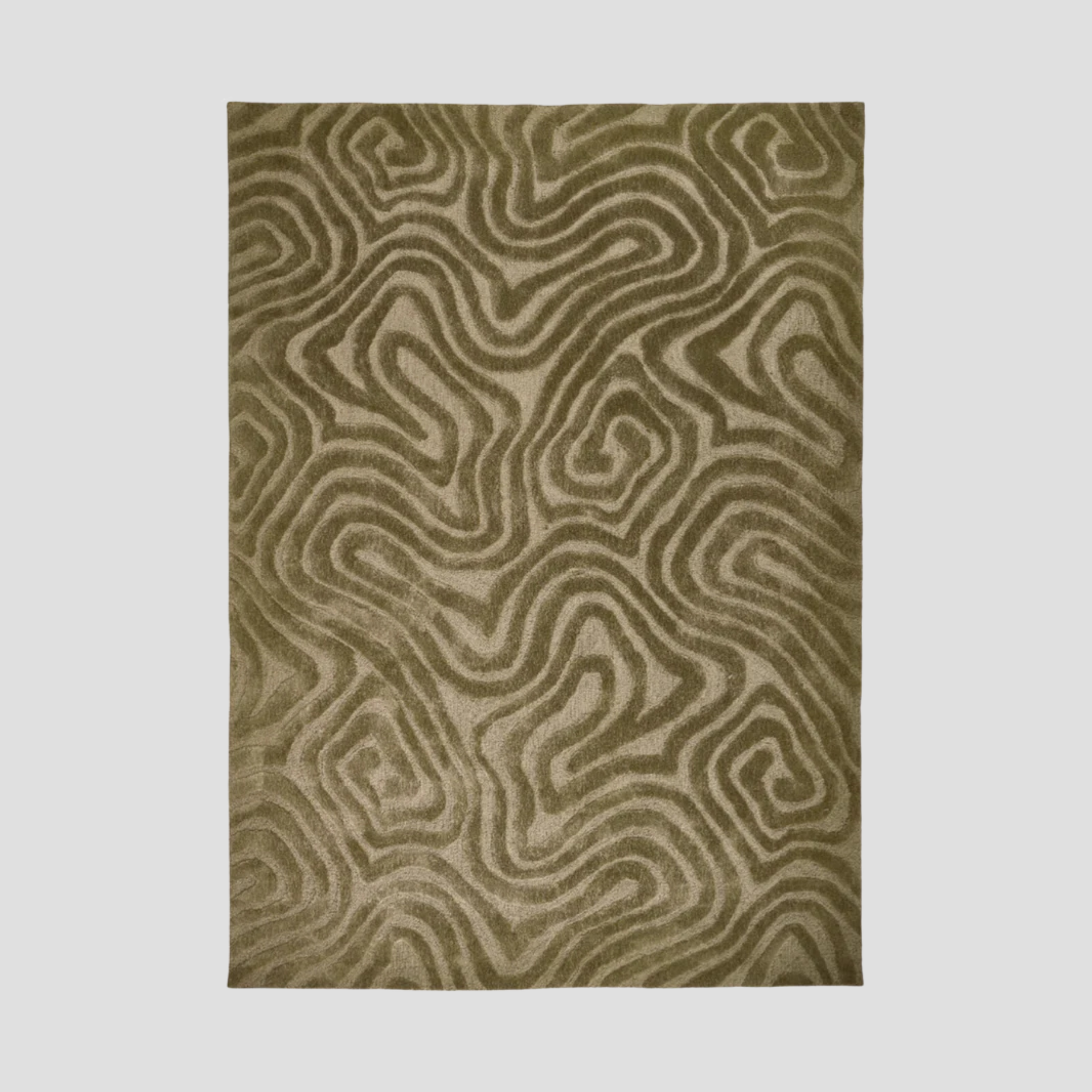 Olive Dunes Handtufted Rug