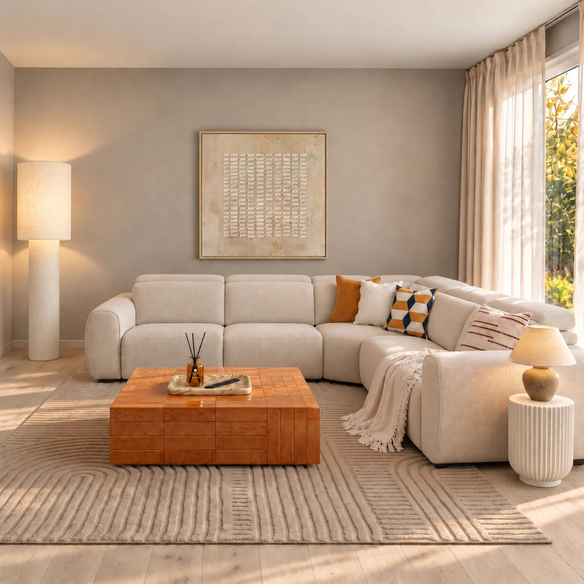 Fern Tiles Middle Table