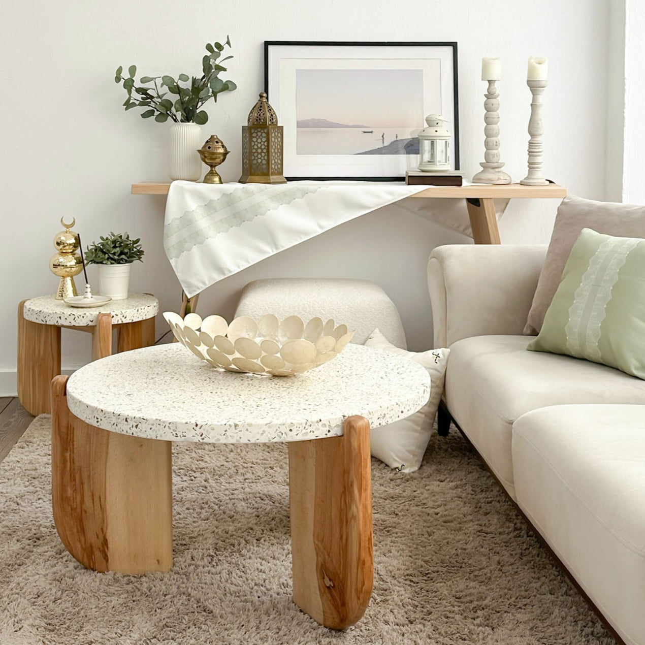 Trappezzi Terrazzo Side Table