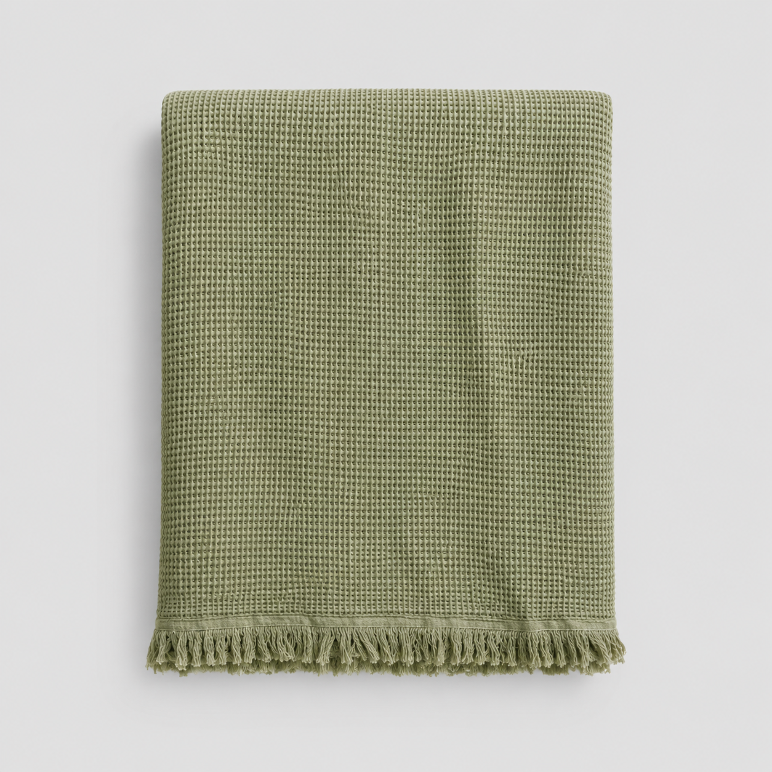 Fringe Honeycomb Throw Blanket