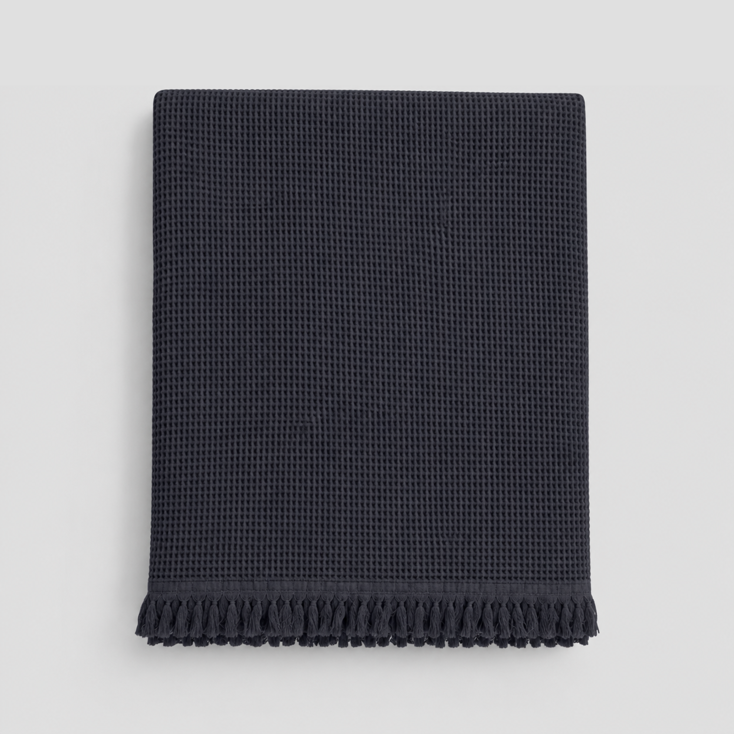 Fringe Honeycomb Throw Blanket