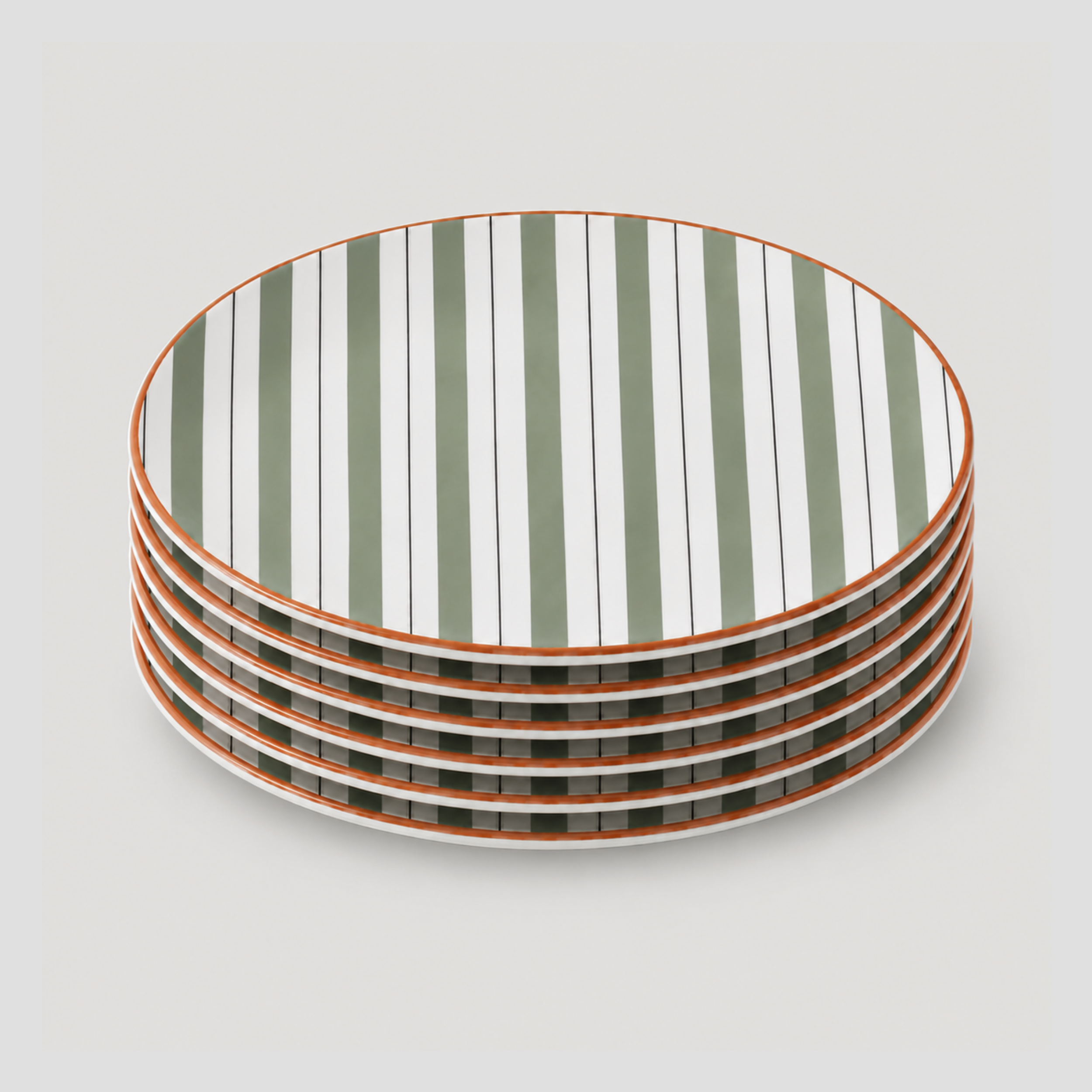 Stripes Dinner Plate set of (6)