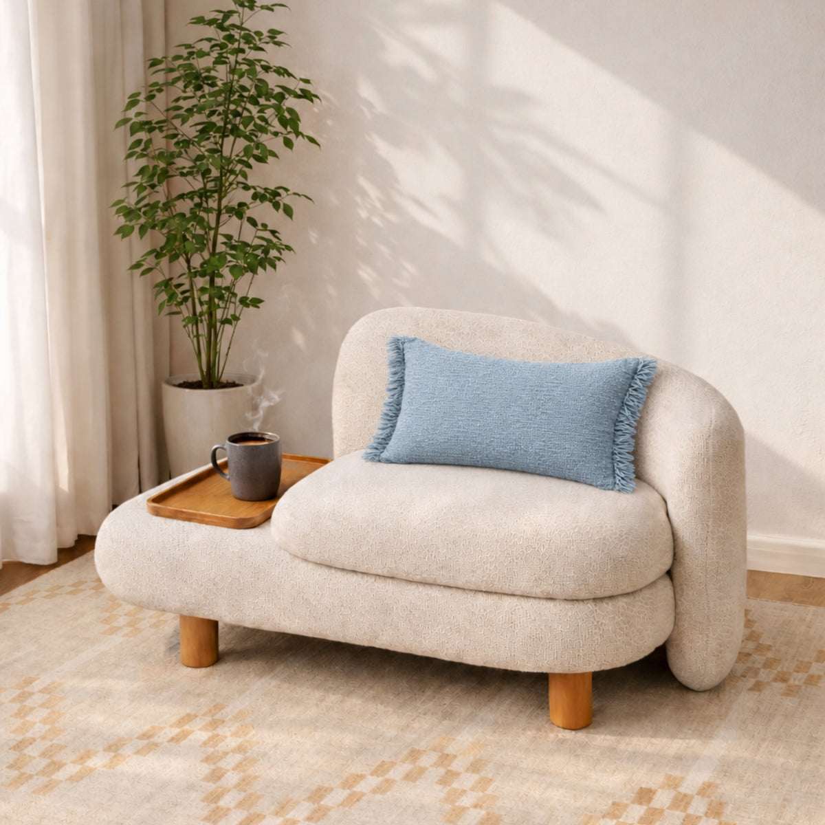 Sunset Frill Cushion
