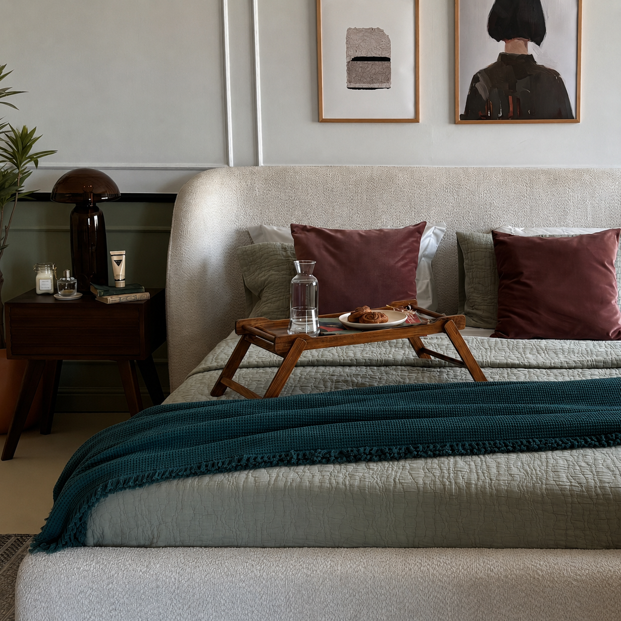 Fringe Honeycomb Bedspread