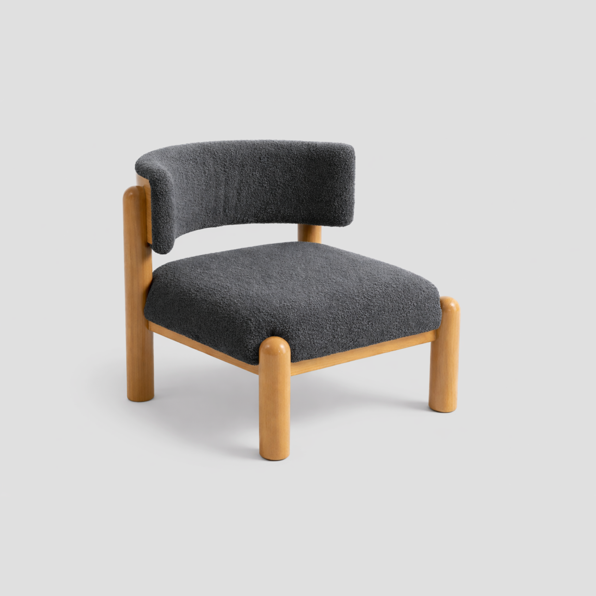 Turin Armchair in beech, featuring modern armchair and scandinavian armchair styling, with tub and reading.