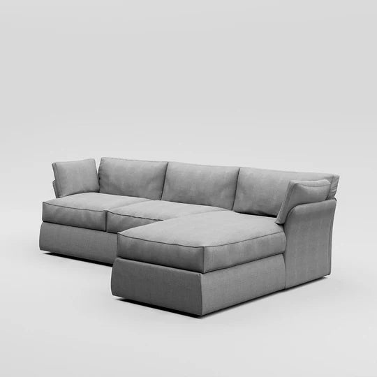 Plush L-Shape Sofa