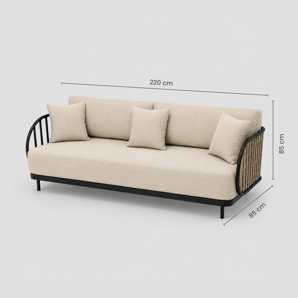Vally Outdoor 2 Seater Sofa