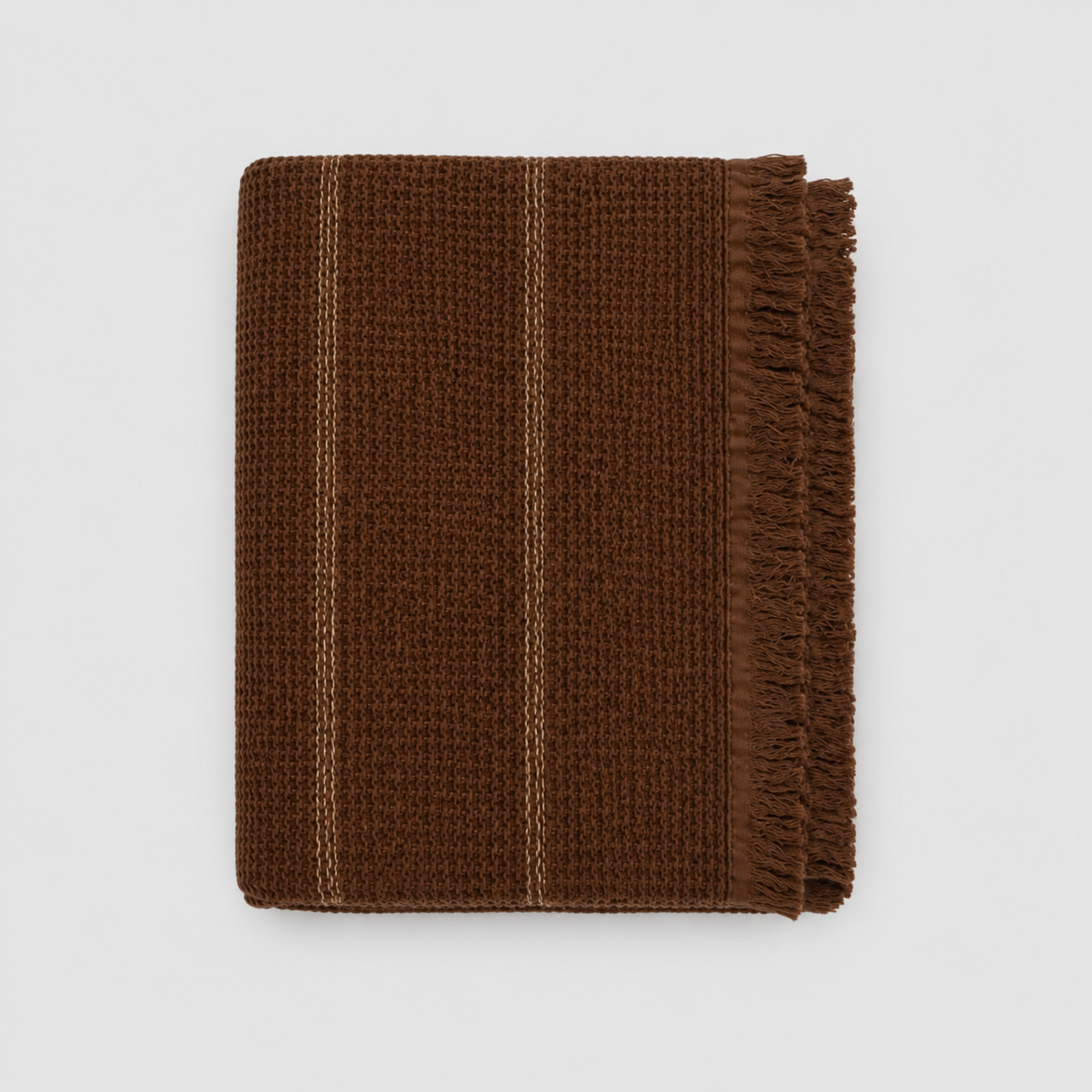 Waffle Stripes Bedspread