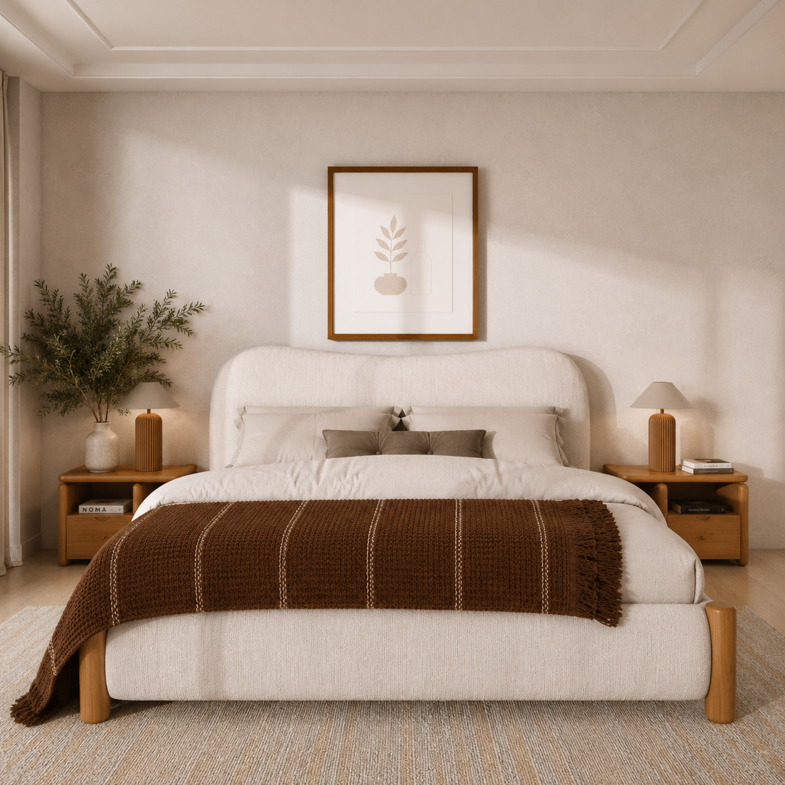 Waffle Stripes Bedspread