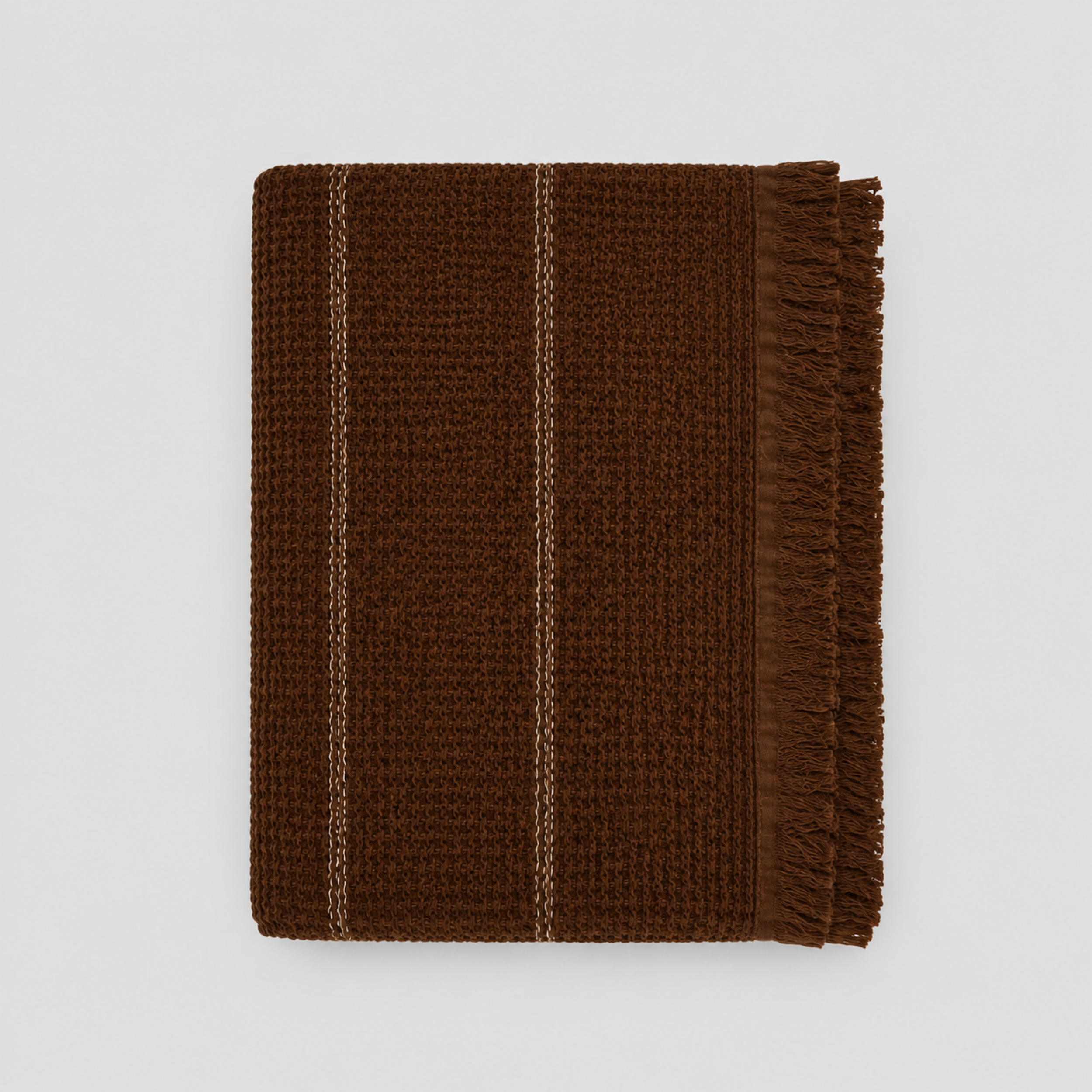 Waffle Stripes Bedspread
