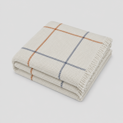 Waffle Throw Blanket Stripe