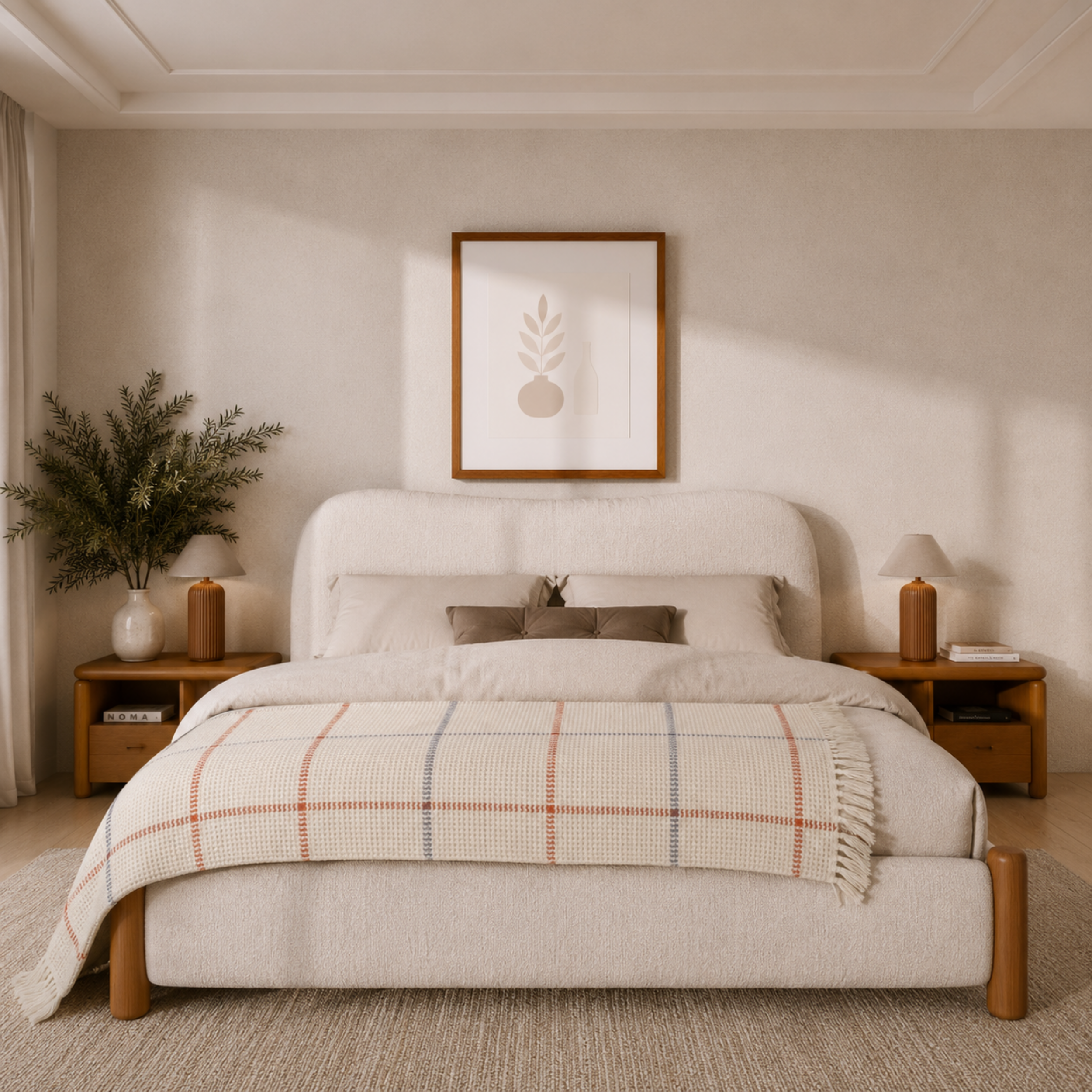 Waffle Stripes Bedspread