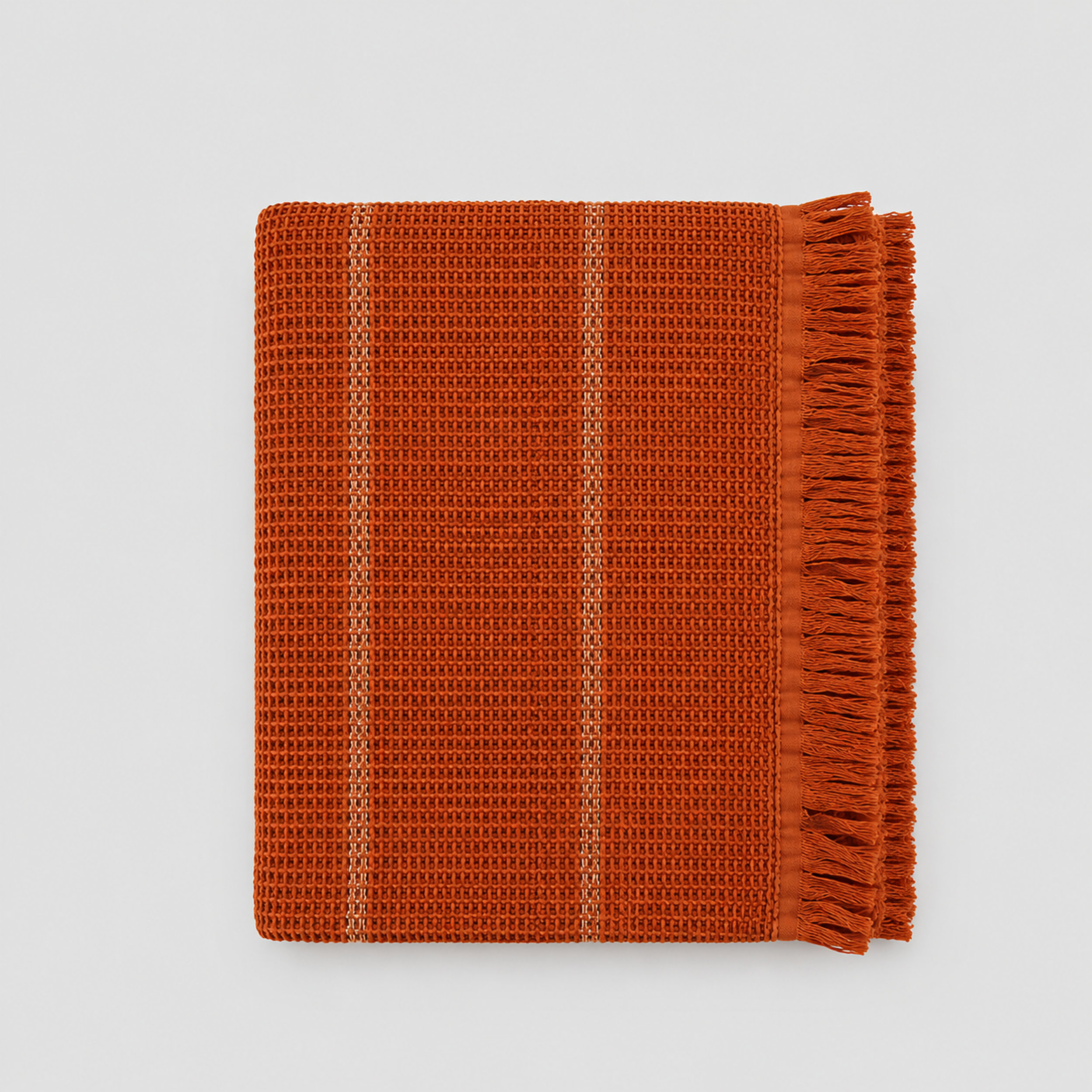 Waffle Stripes Bedspread