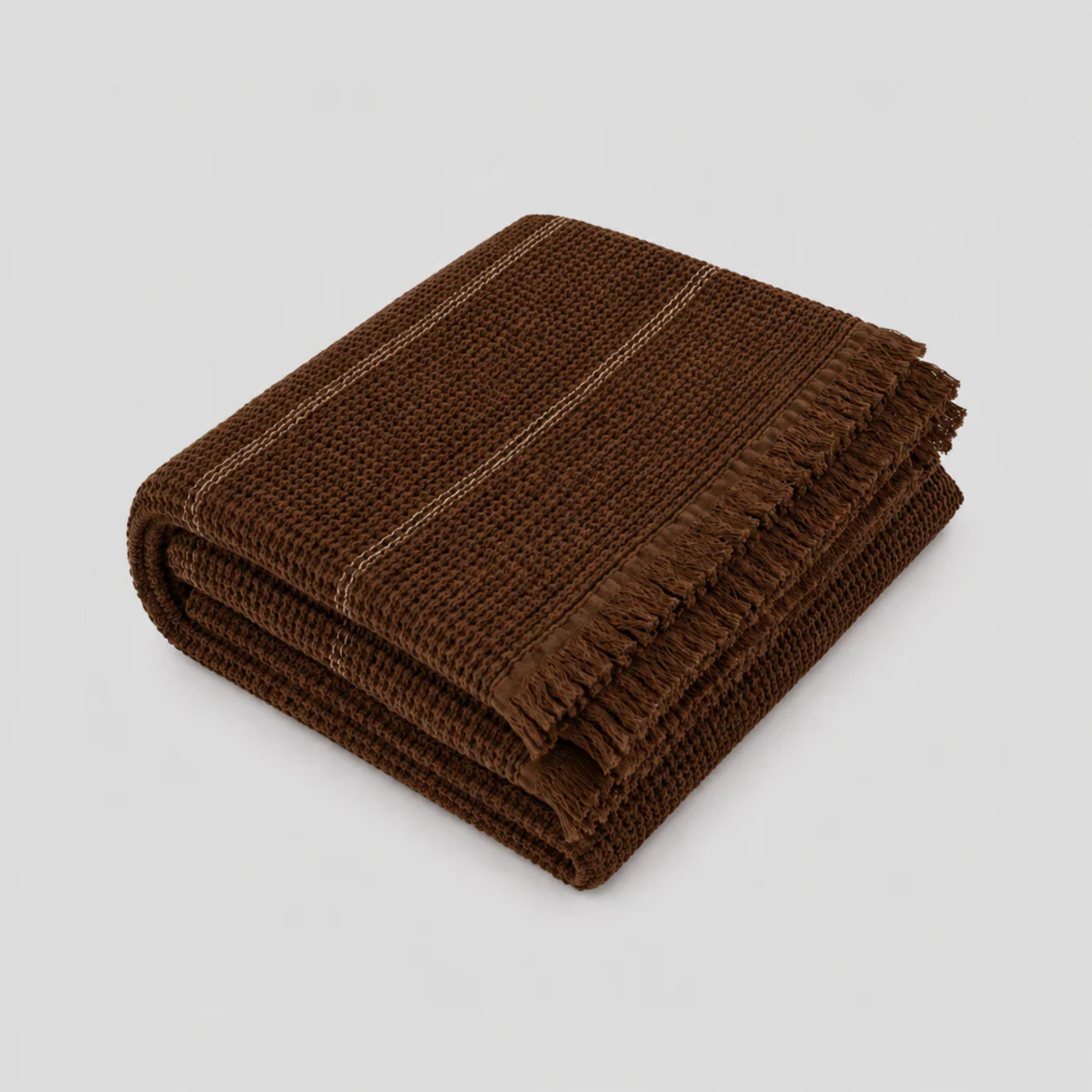 Waffle Stripes Bedspread