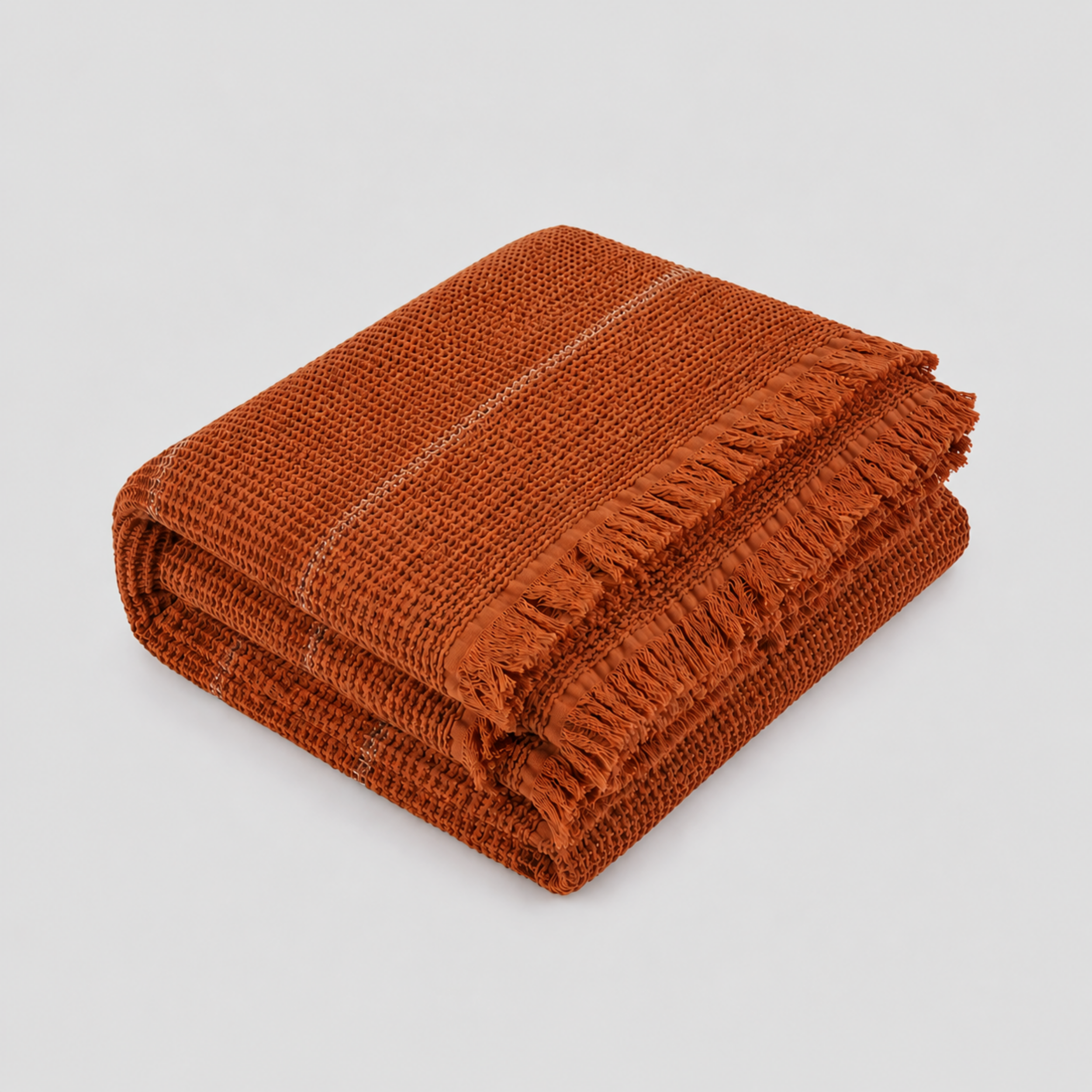 Waffle Stripes Bedspread