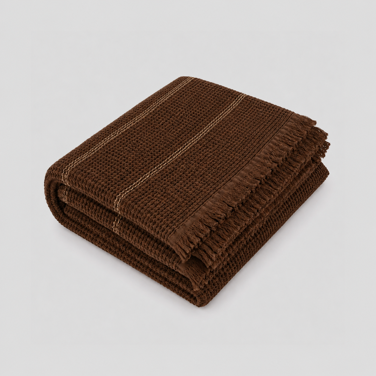 Waffle Stripes Bedspread