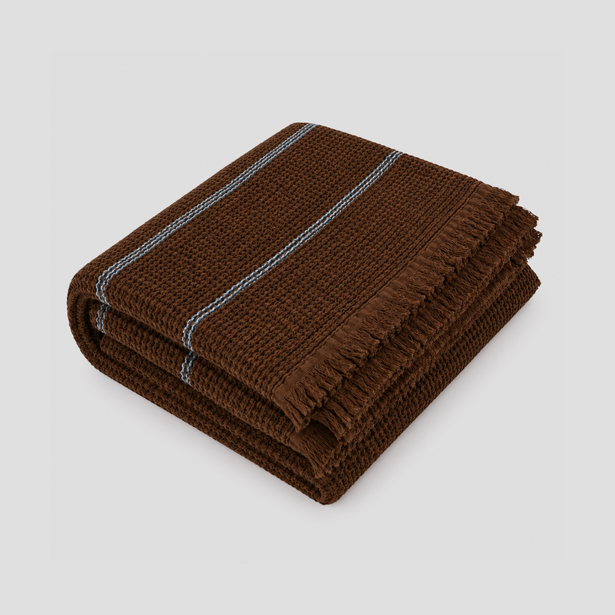 Waffle Stripes Bedspread
