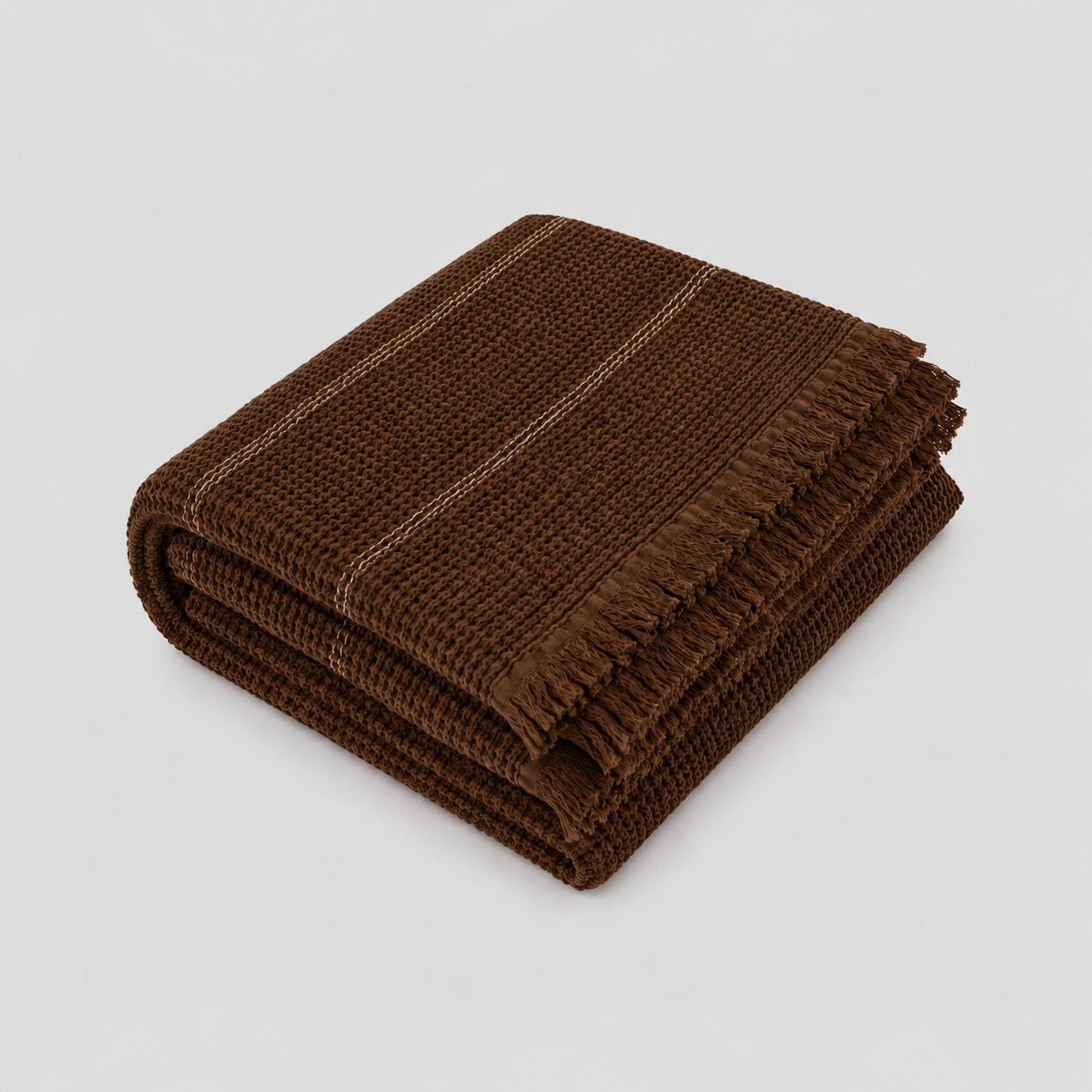 Waffle Stripes Bedspread
