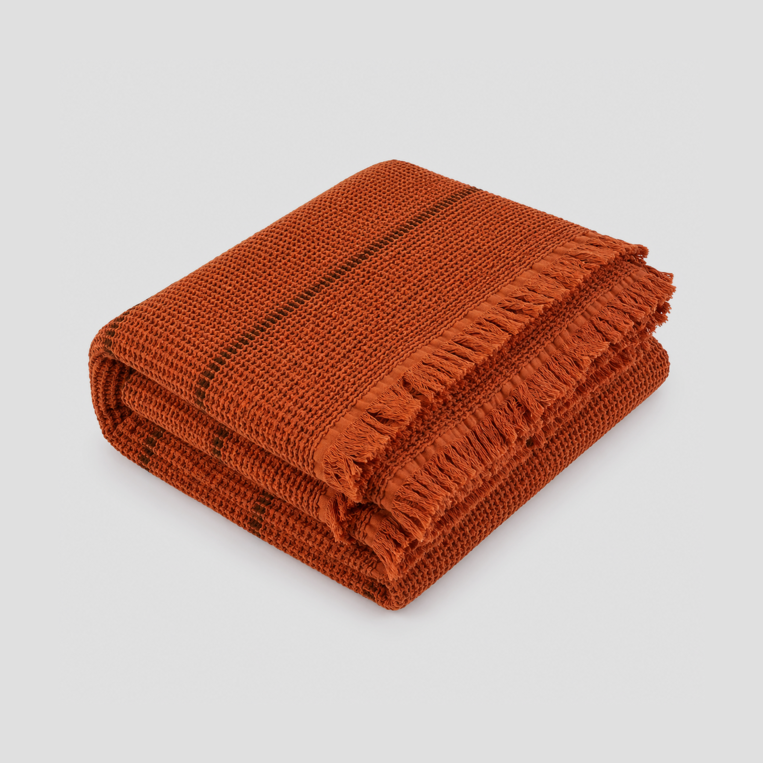 Waffle Stripes Bedspread