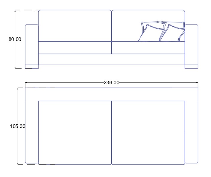 Fraser Large 2 Seater Sofa