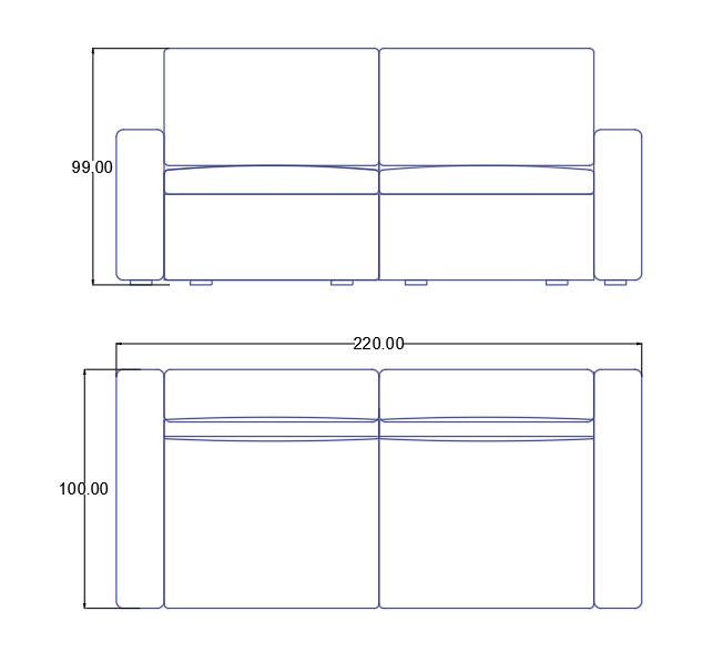Sink Motion 2 Seater Sofa