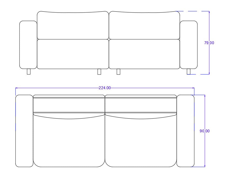 Flow Motion 2 Seater Sofa