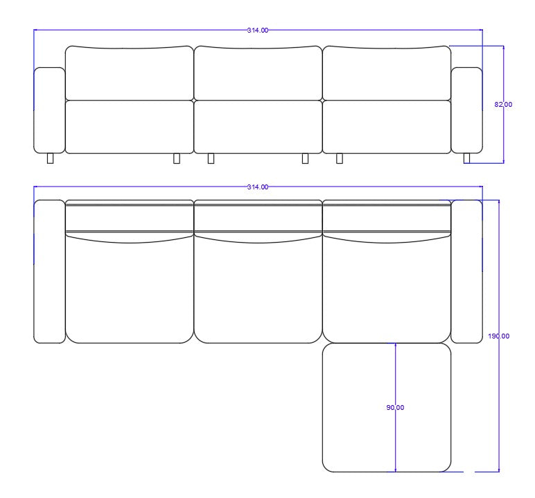 Flow Motion L-Shape Sofa