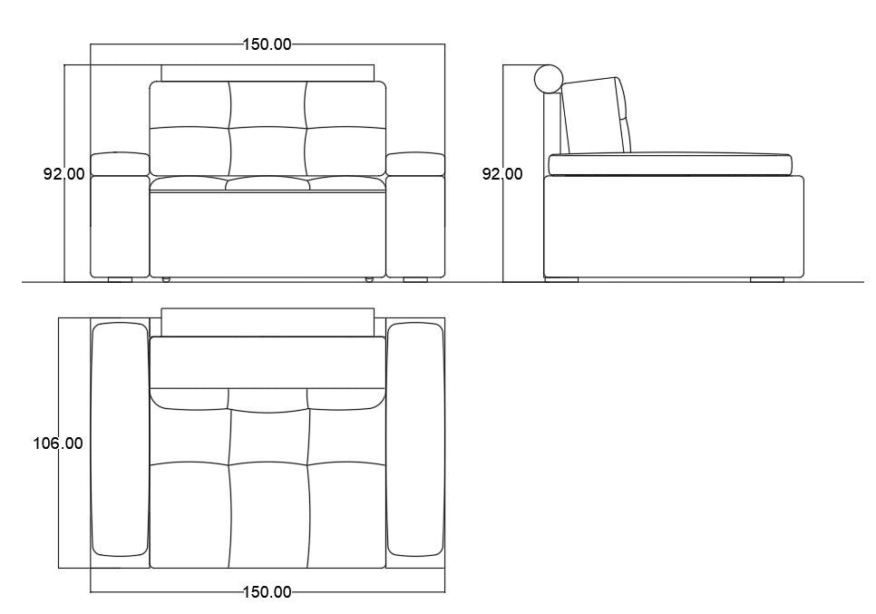 Blaise Motion Sofa Bed -  Single