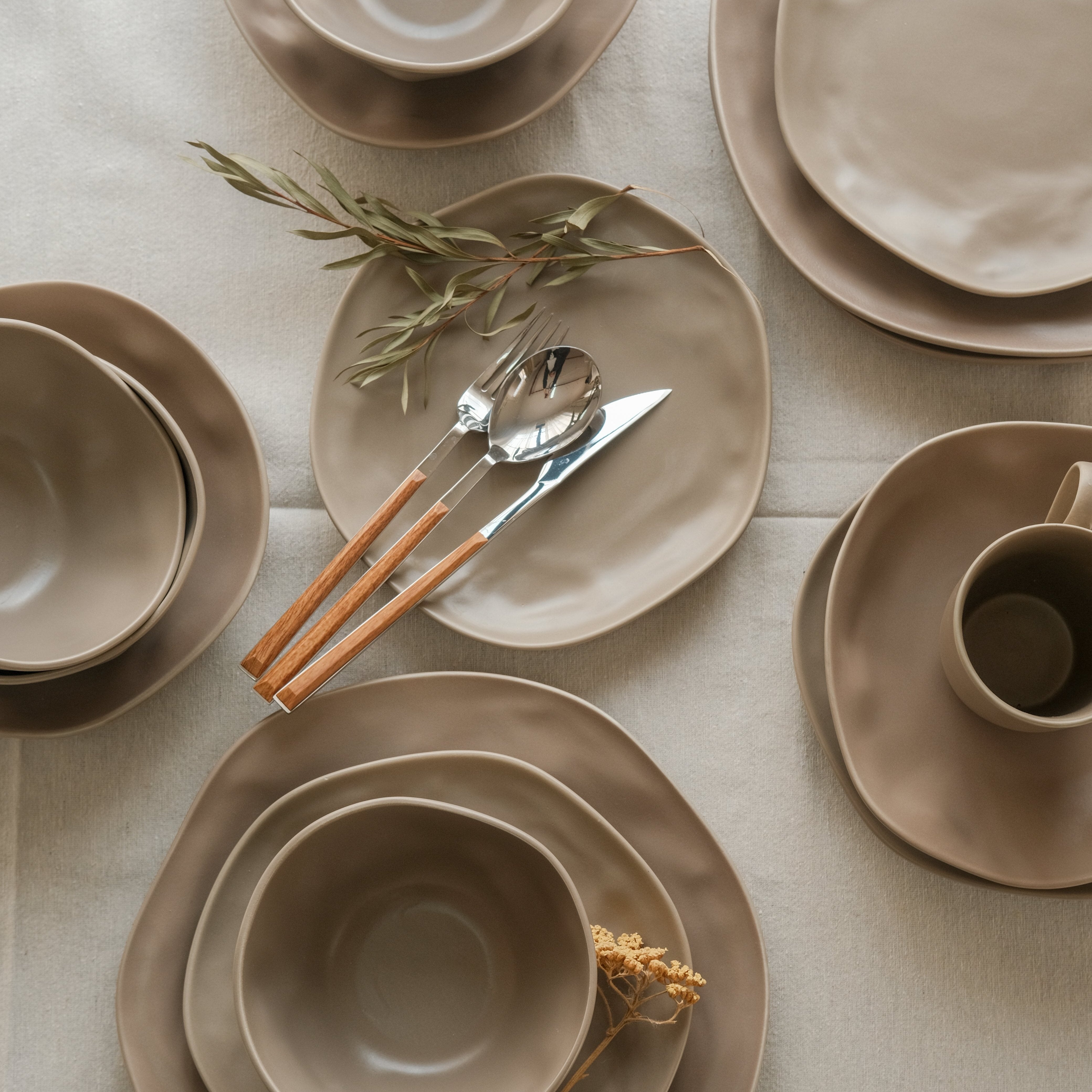 Organic Matte Dinnerware (Set of 24 pcs)