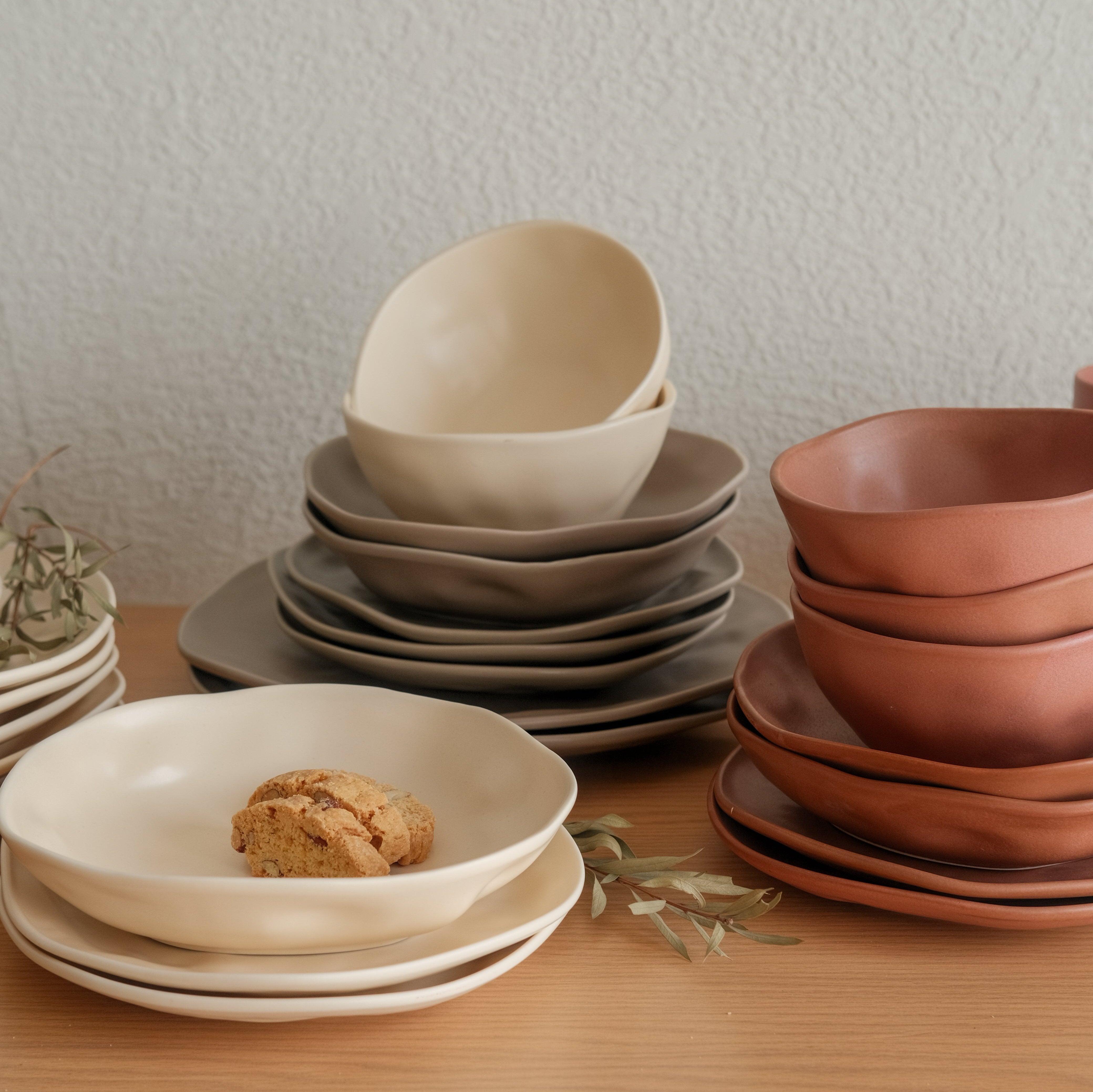 Organic Matte Dinnerware (Set of 24 pcs)