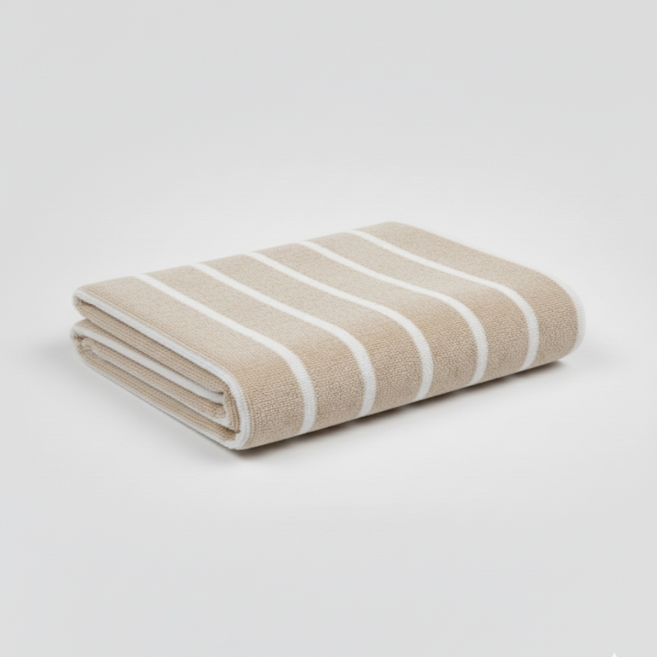 فوطة حمام مخططة