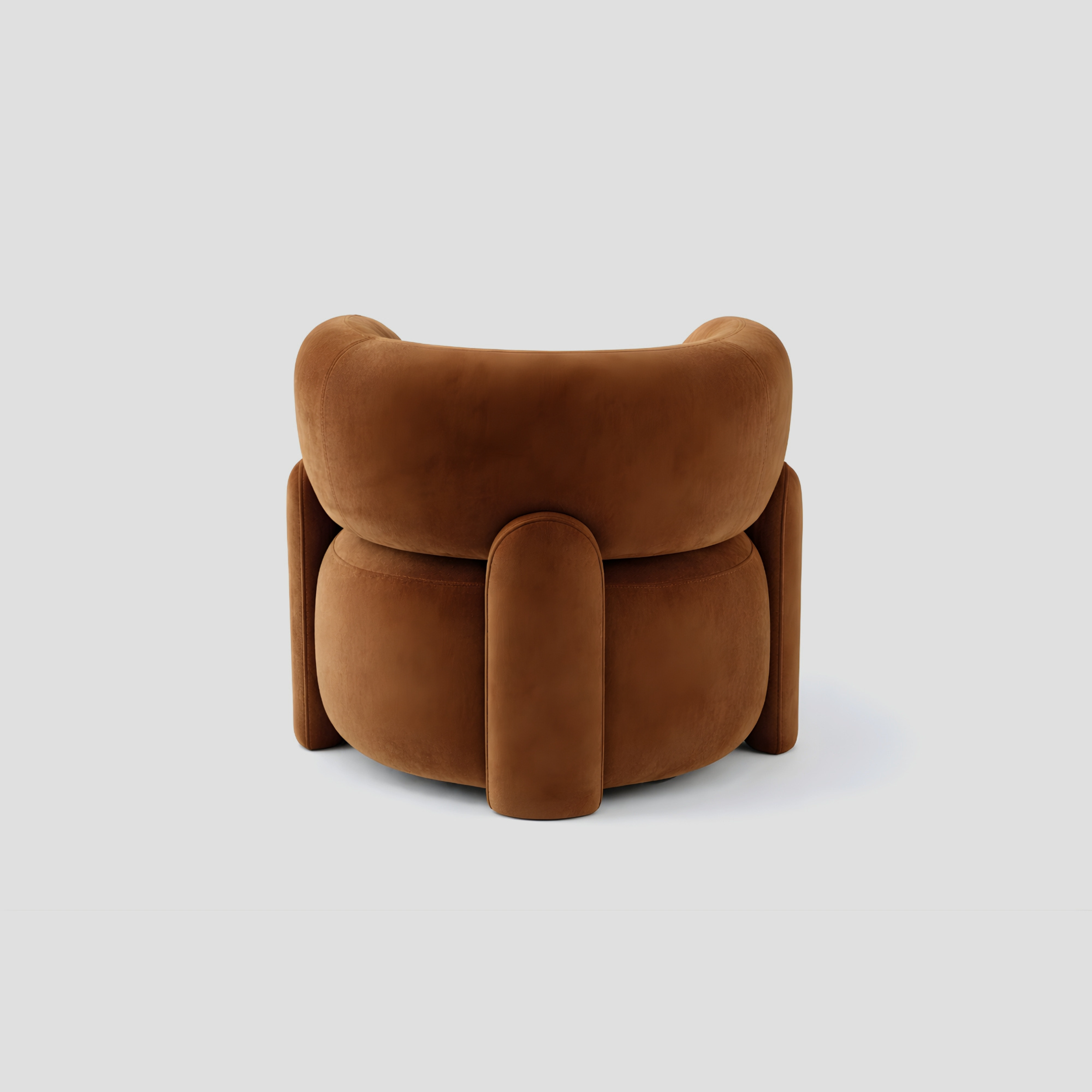 Bubbly Armchair in velvet and beech frame, featuring modern armchair styling, with reading.