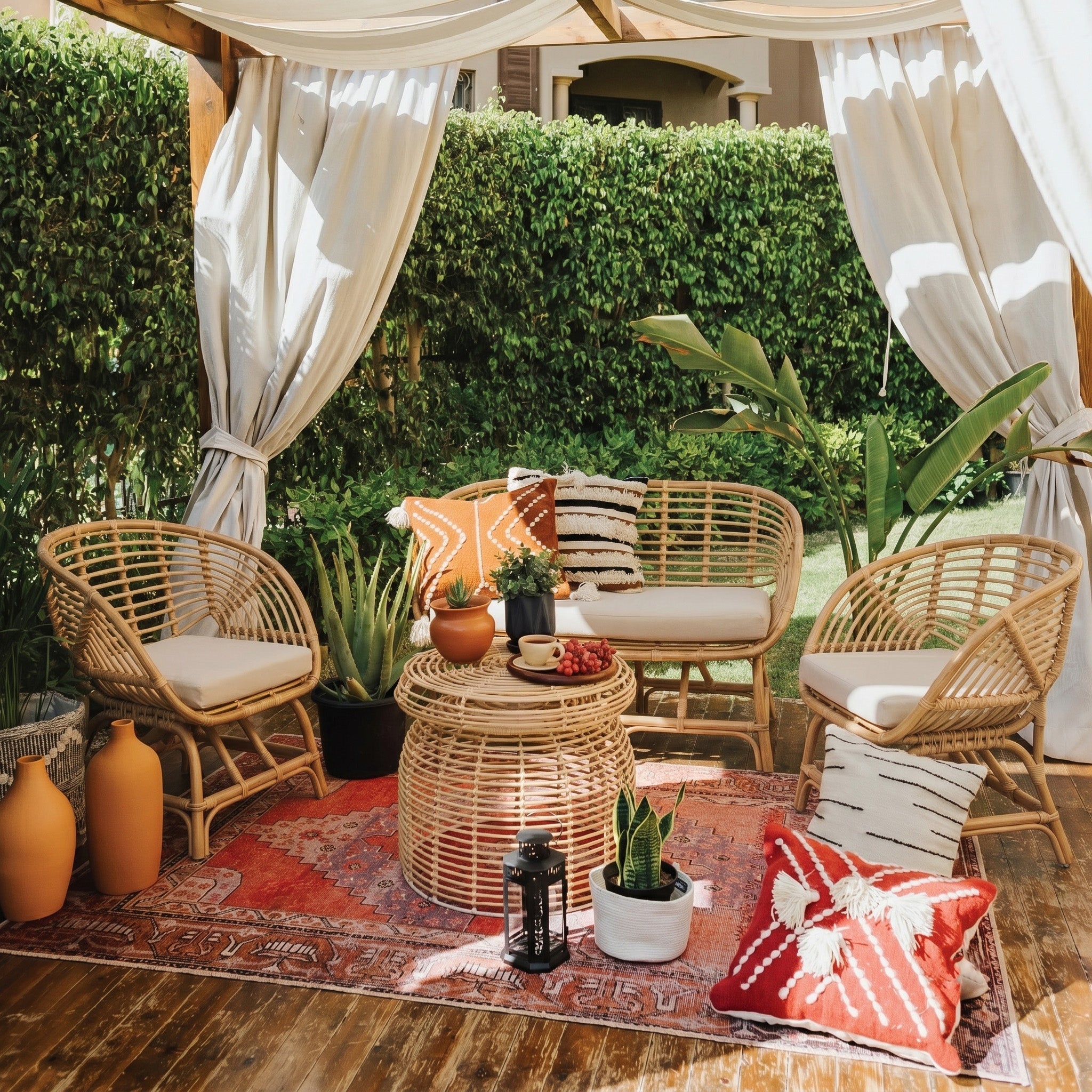 Bali Bamboo Outdoor Set