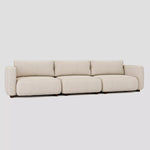 Modern three seater living room sofa with a beech frame and washable covers.