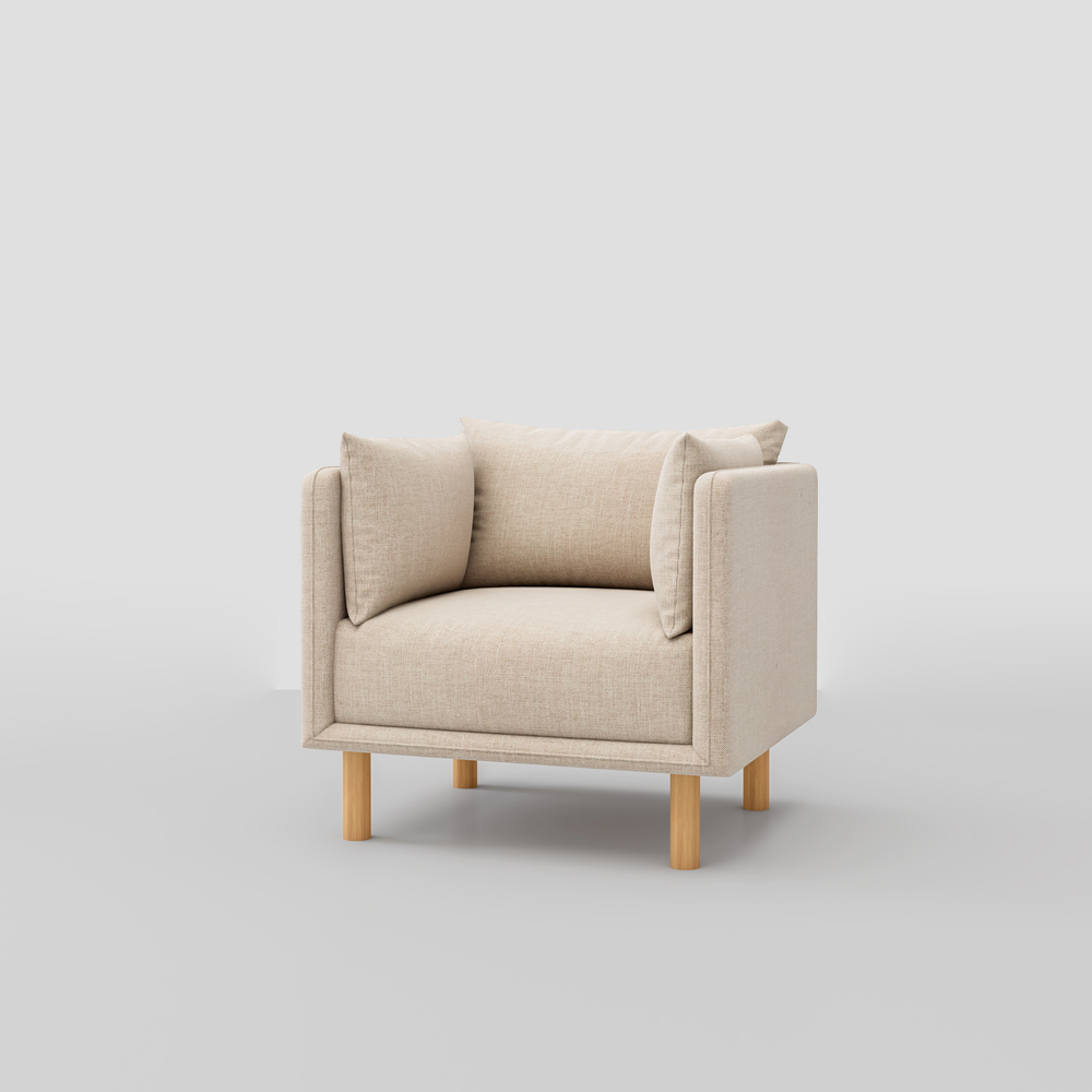 Mcann Wooden Legs Armchair