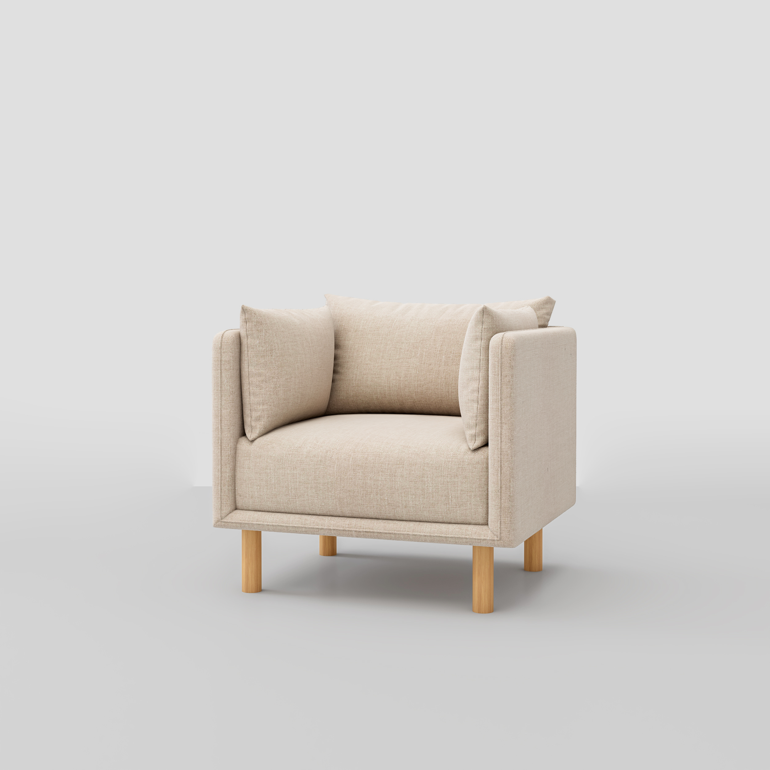 Mcann Wooden Legs Armchair