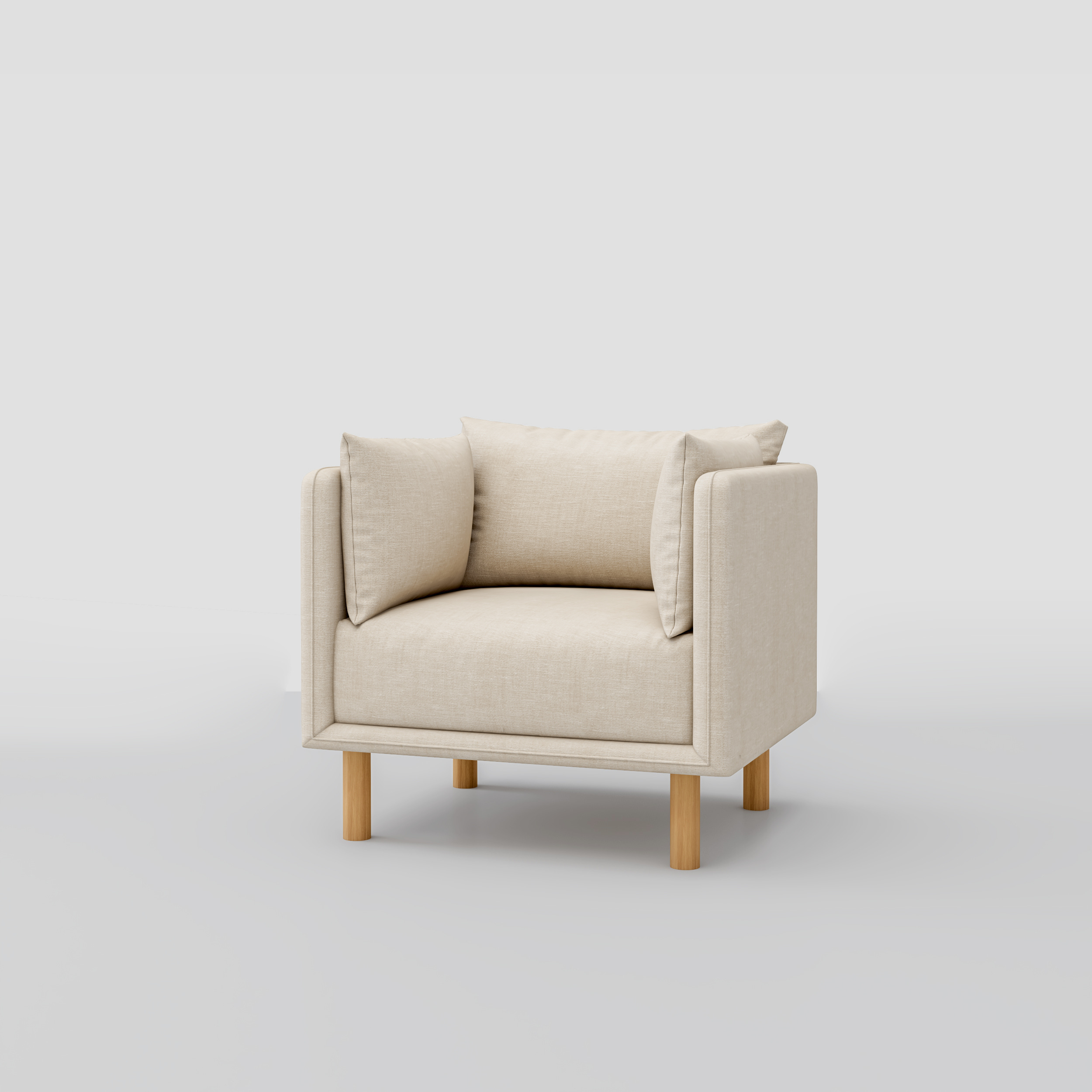 Mcann Wooden Legs Armchair